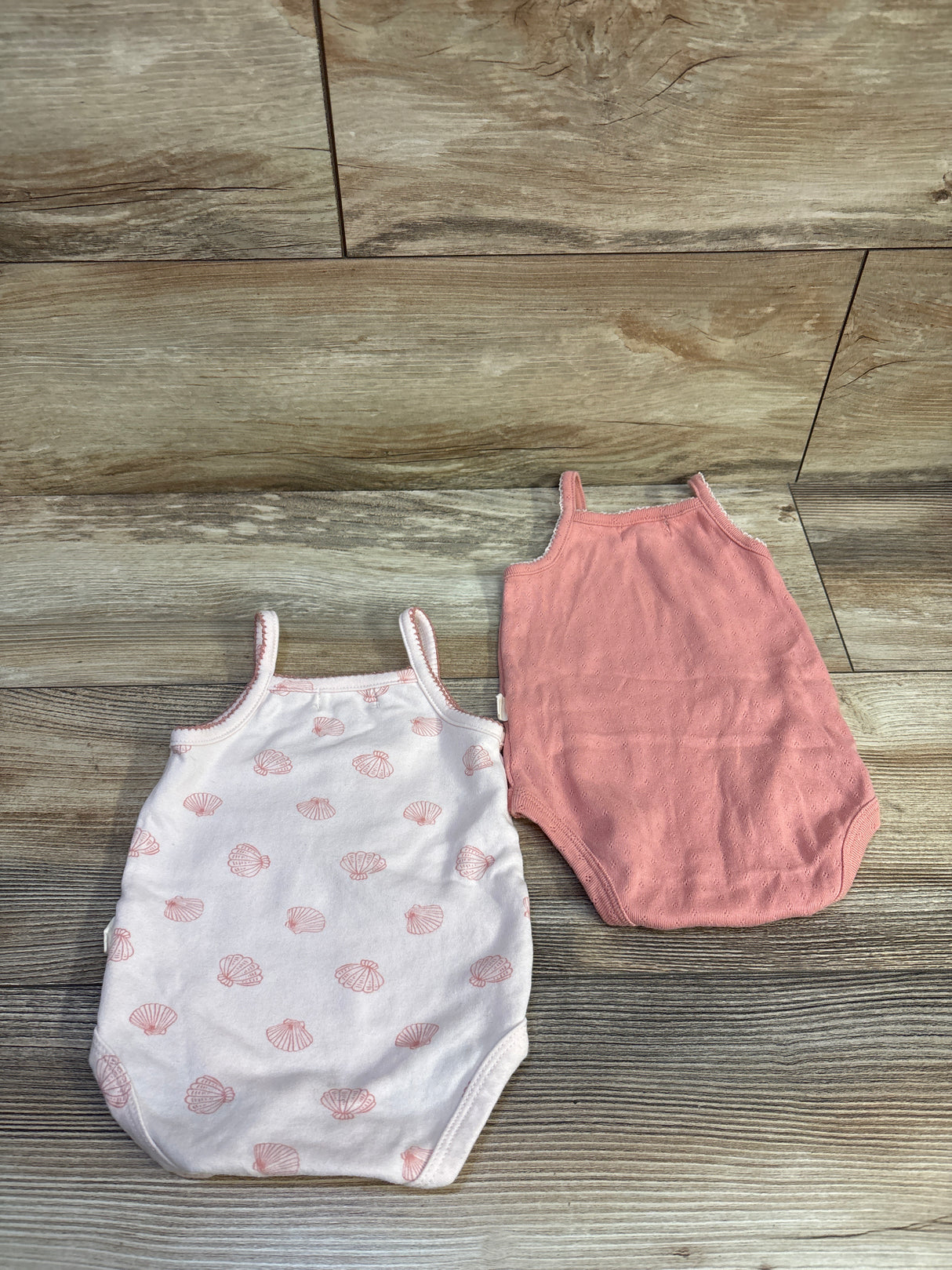 Rabbit + Bear Organic 2pk Bodysuit Set Pink sz 3-6m
