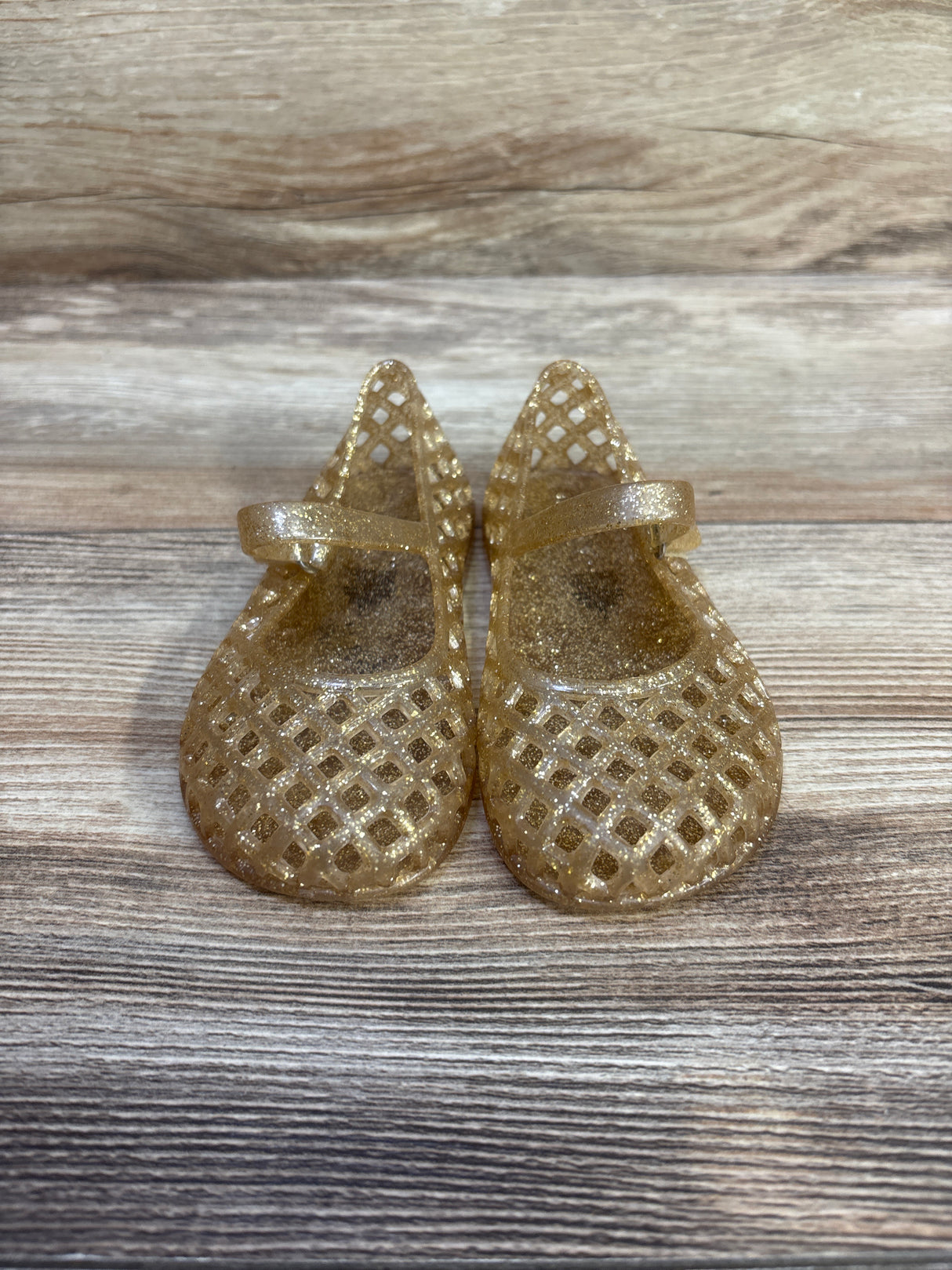 Old Navy Jelly Sandals Gold sz 7c