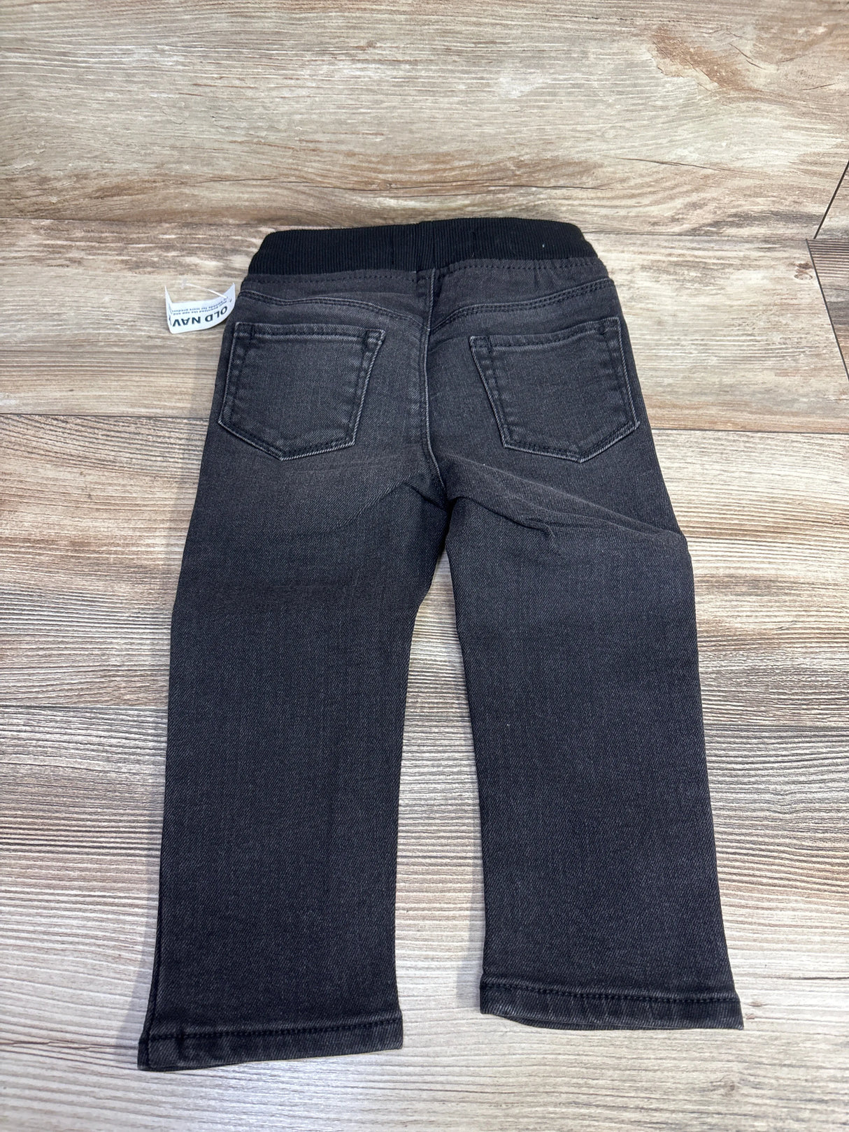 NEW Old Navy Drawstring Denim Joggers Black sz 18-24m