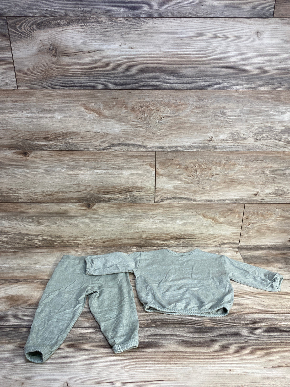 Easy Peasy 2pc Sweatshirt & Pants Set Green sz 6-9m