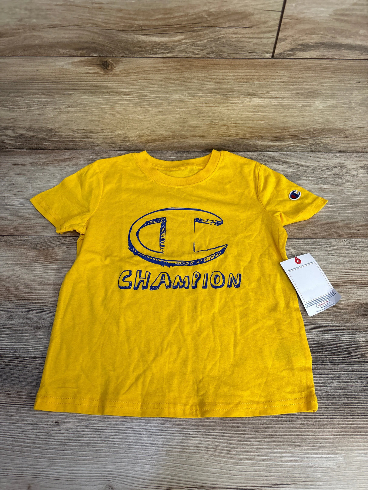 NEW Champion Logo Shirt Yellow sz 5T