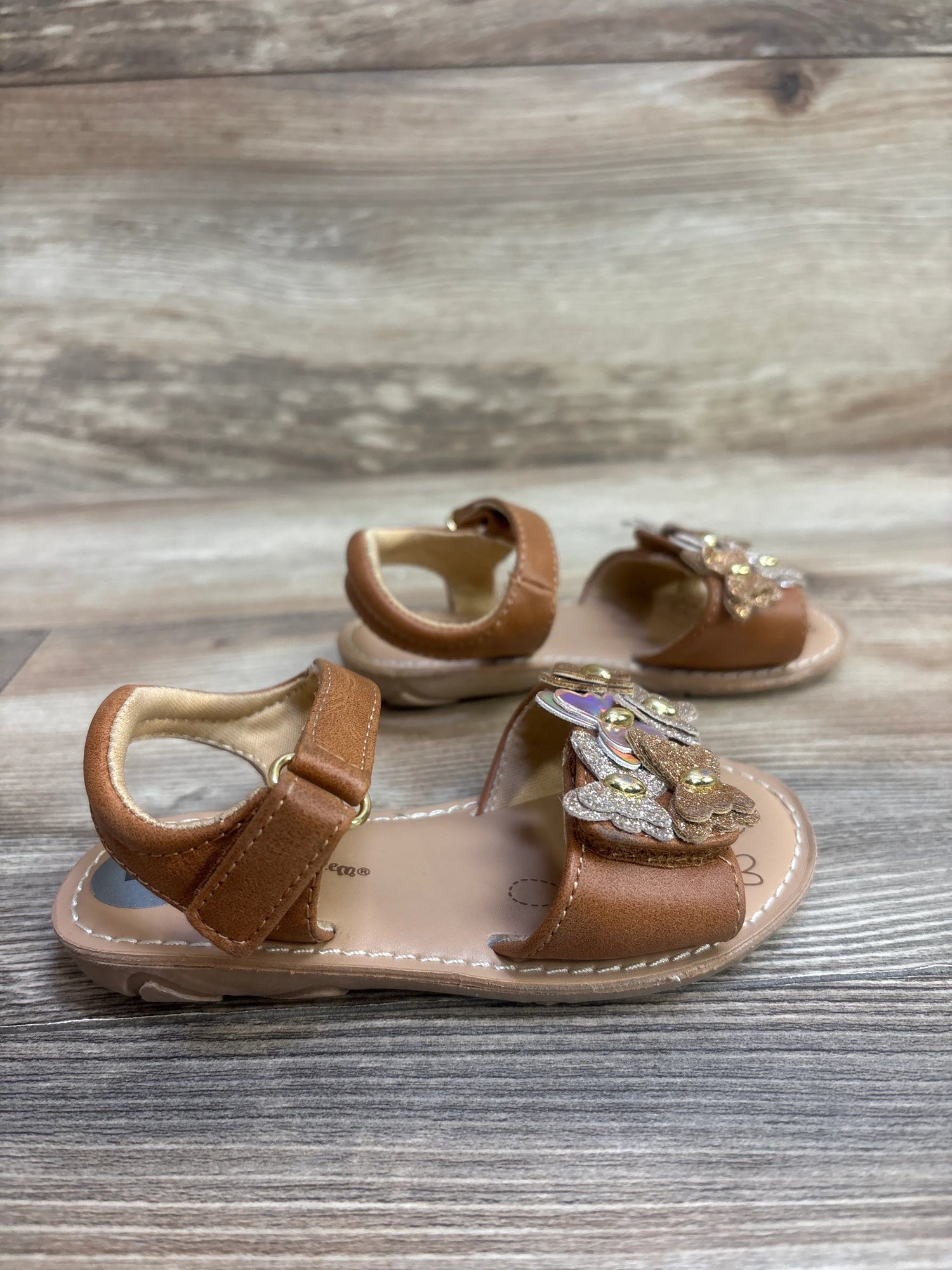 Self Esteem Butterfly Sandals Brown sz 7c - Me n Mommy To Be
