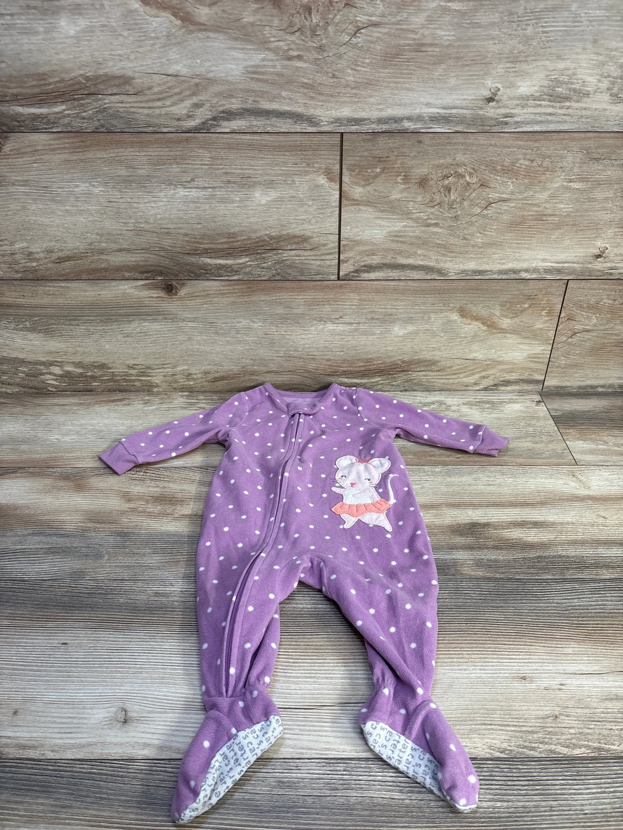 Carter's Blanket Sleeper Purple sz 6m