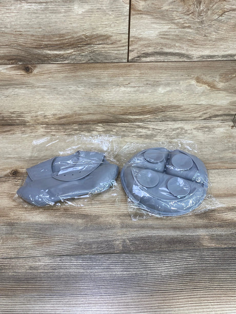 NEW 2Pc Silicone Bib & Plate - Me n Mommy To Be