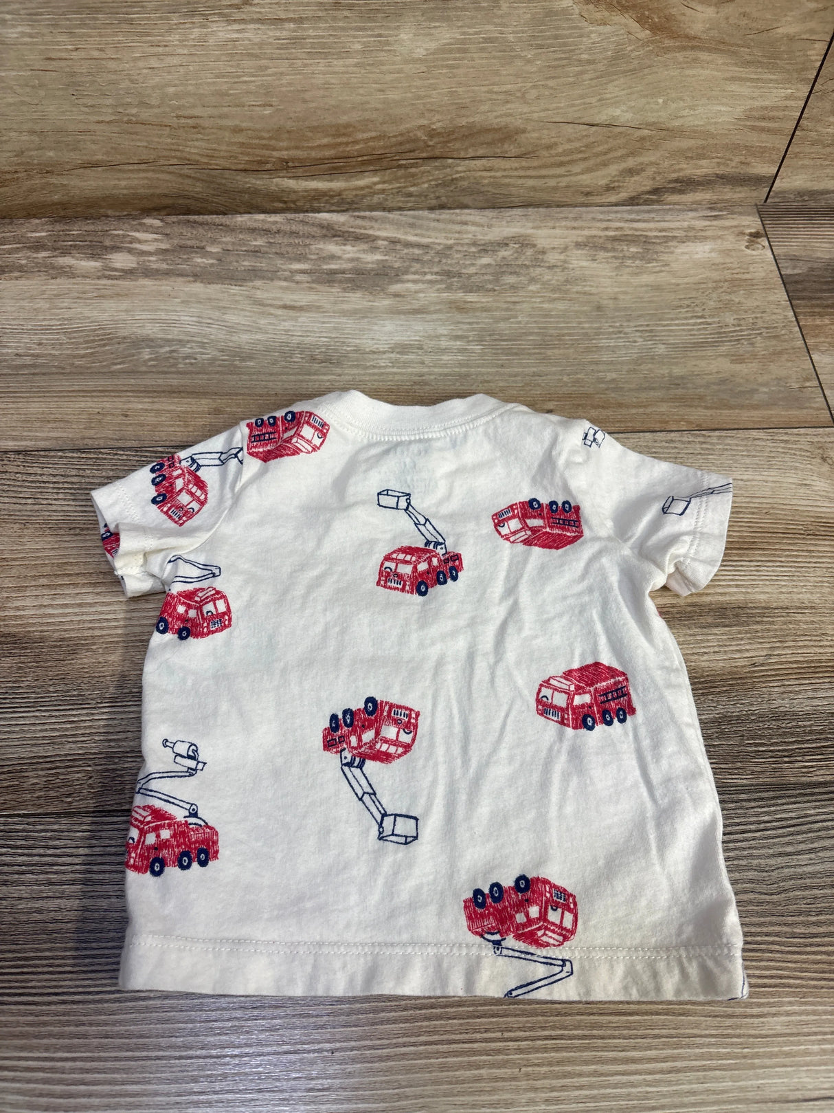 Carter's Firetruck Shirt Beige sz 6m