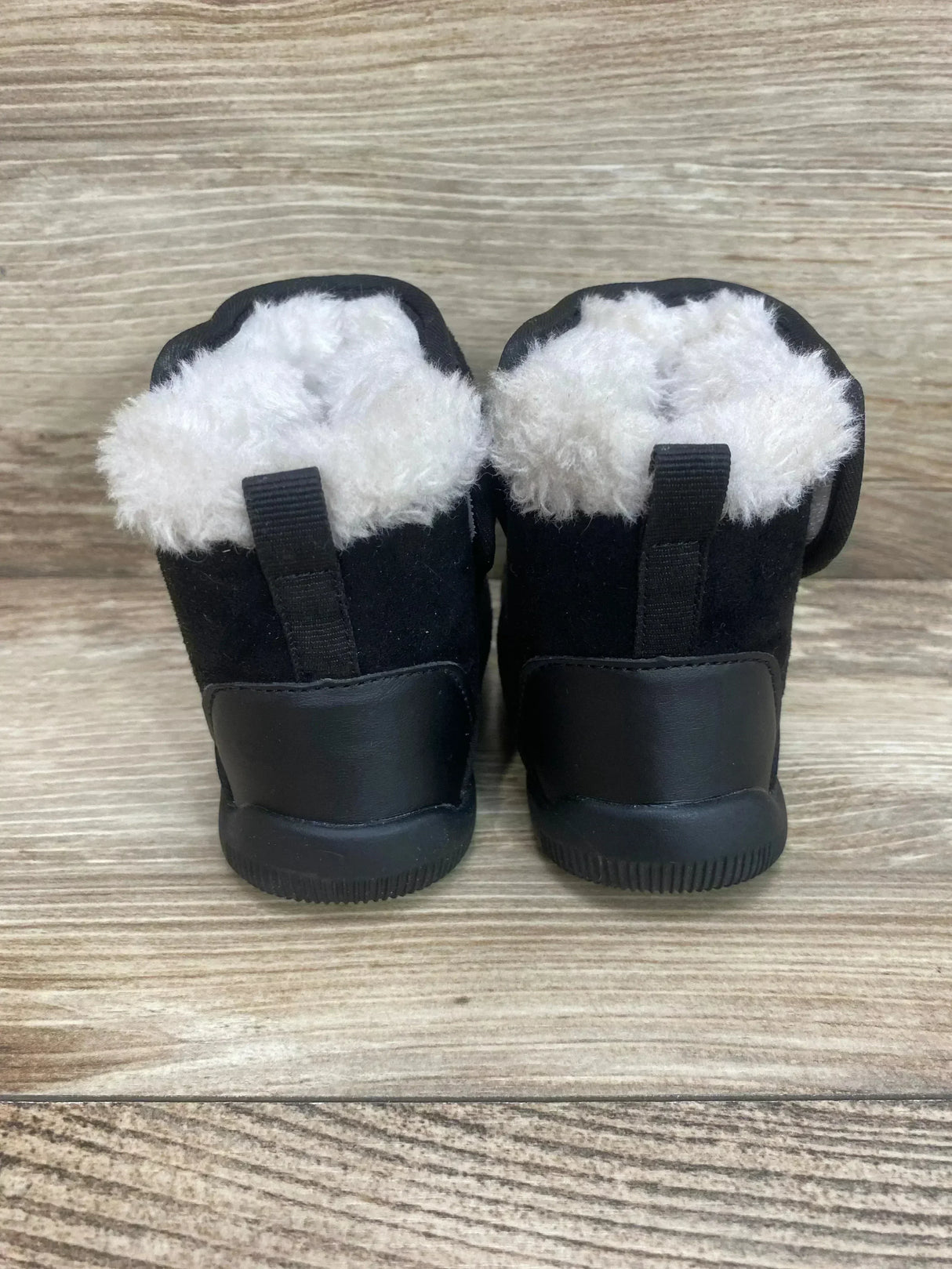 BMCiTYBM Winter Fur Lined Baby Snow Boots Black Sz 7c - Me n Mommy To Be