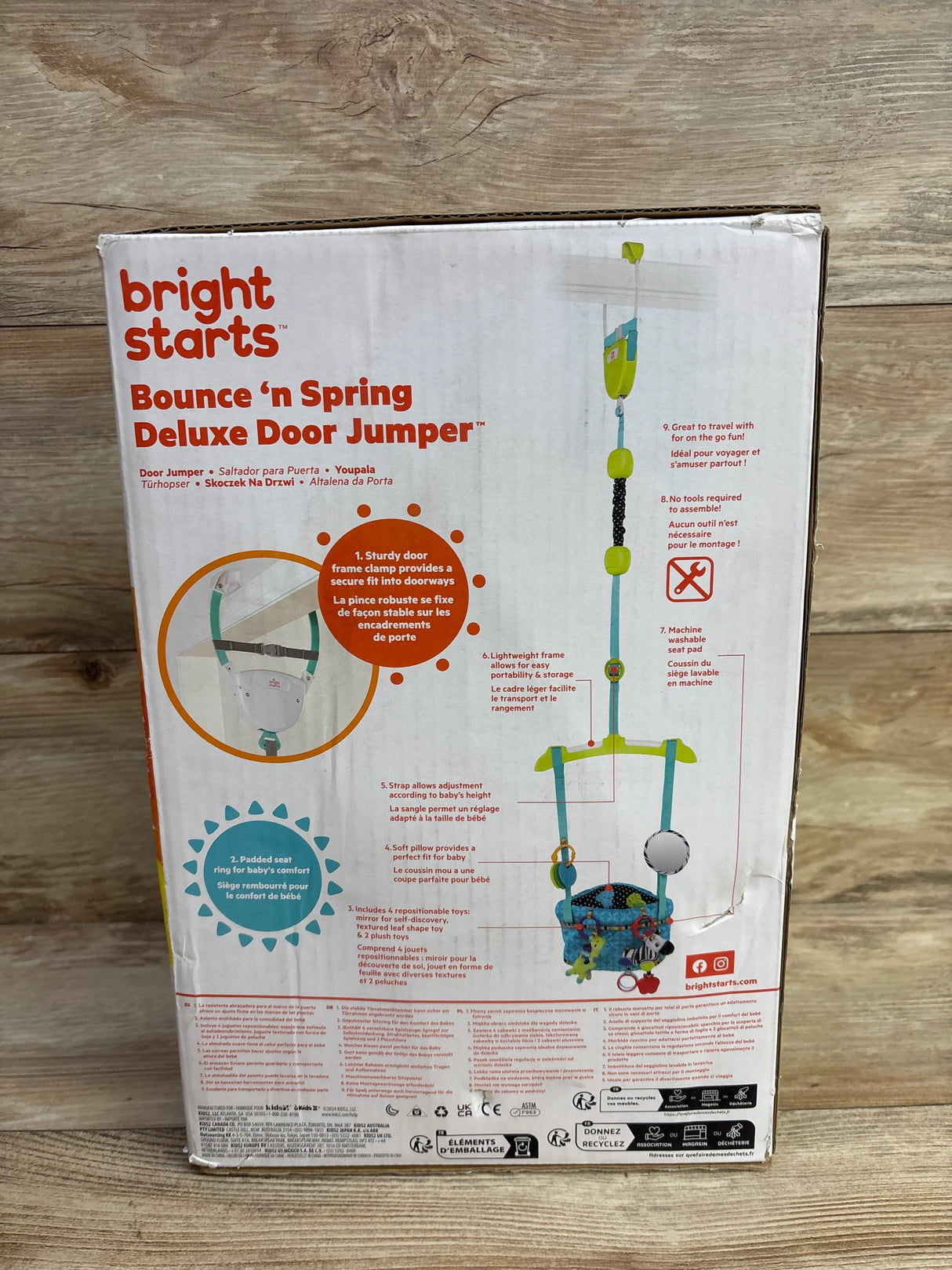NEW Bright Starts Bounce 'N Spring Deluxe Door Jumper