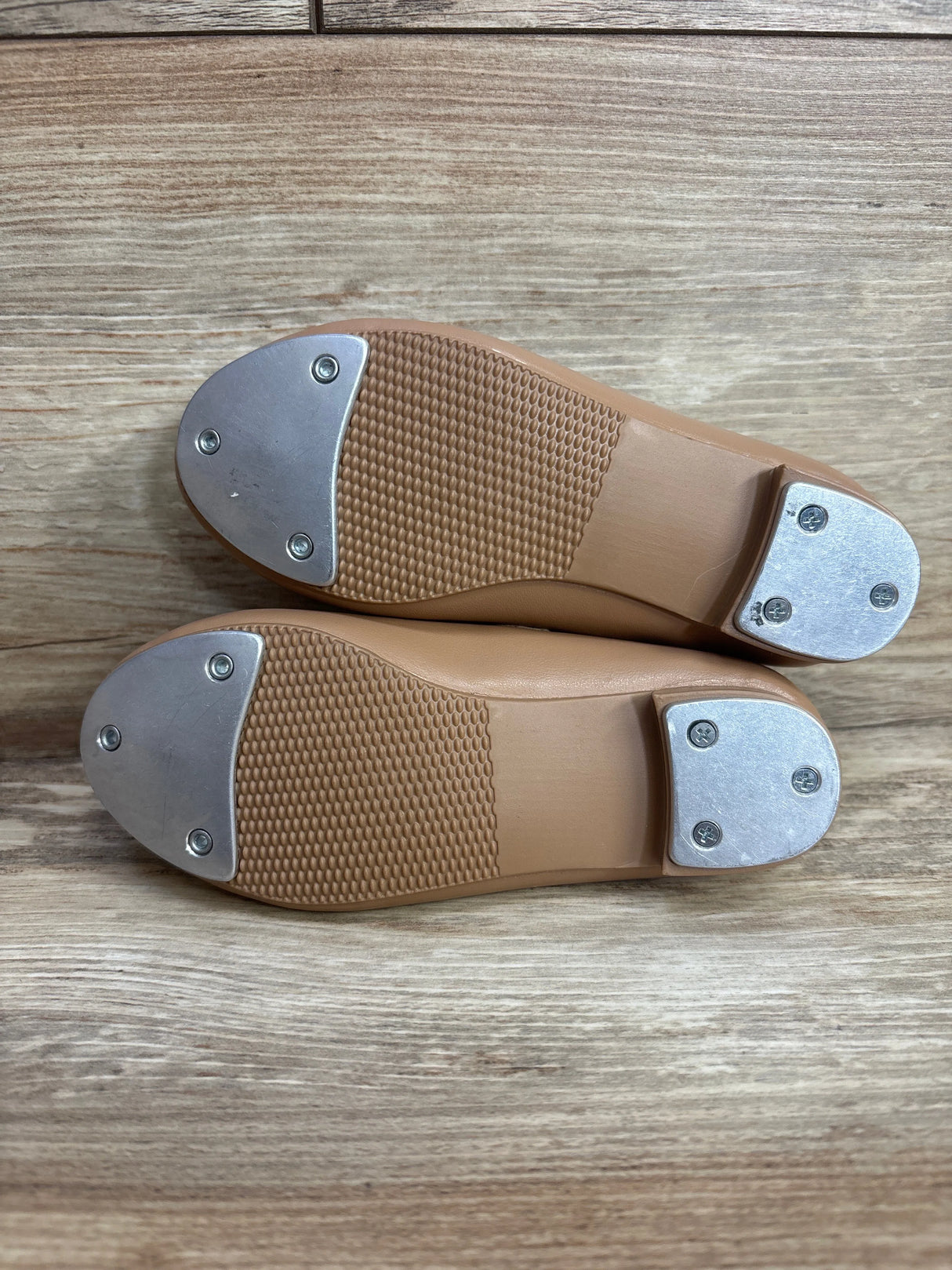 Dance Class Tap Shoes Tan sz 9c
