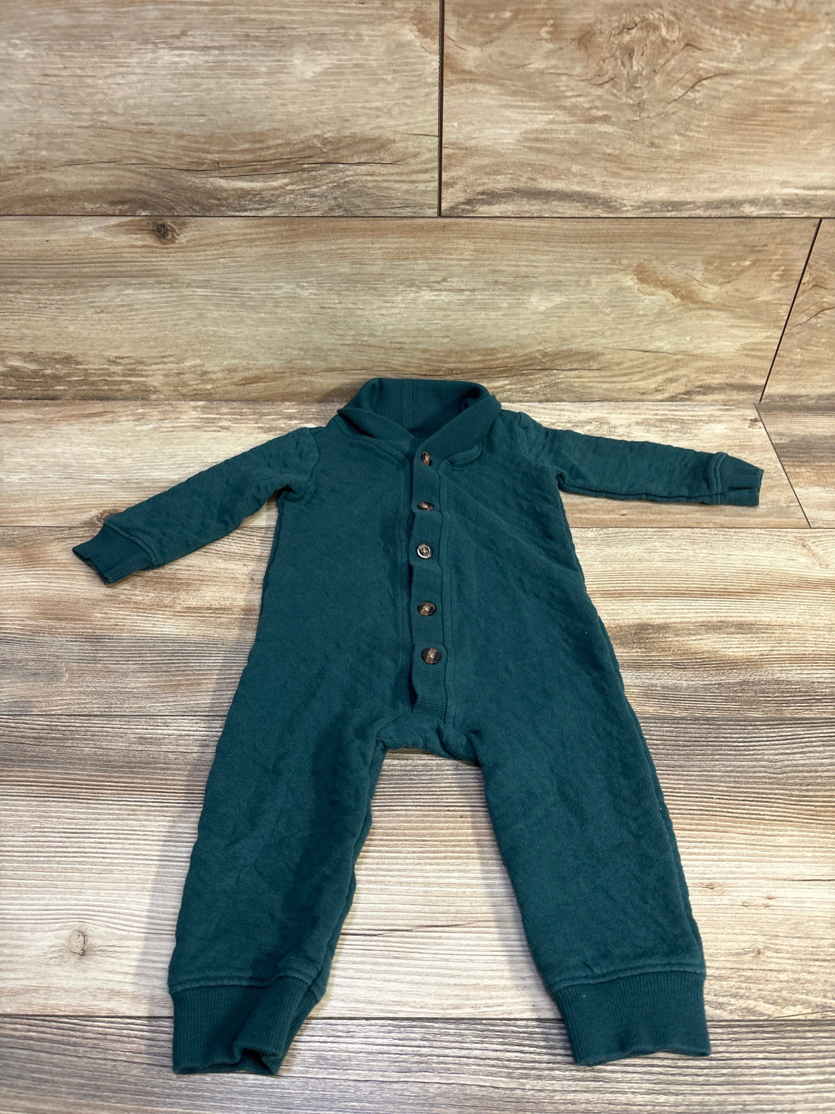 Carter's Button-Front Coverall Emerald Green sz 12m