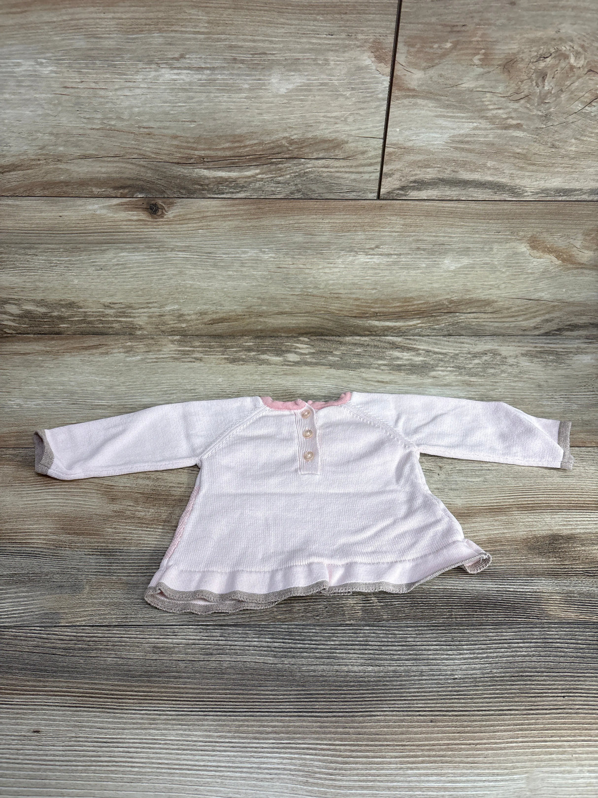 Mayoral Newborn Peplum Sweater Pink sz 2-4m