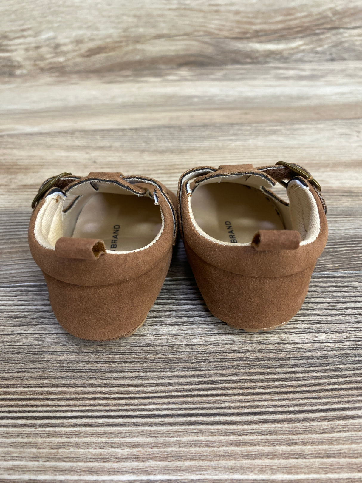 Lucky Brand Suede Mary Jane Crib Shoes Brown sz 2c
