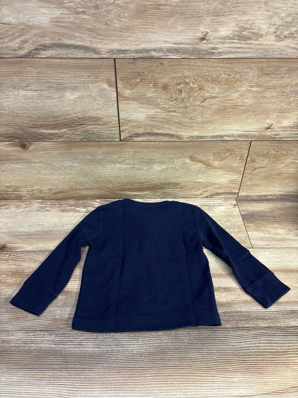 Children's Place Thermal Henley Shirt Navy sz 18-24m