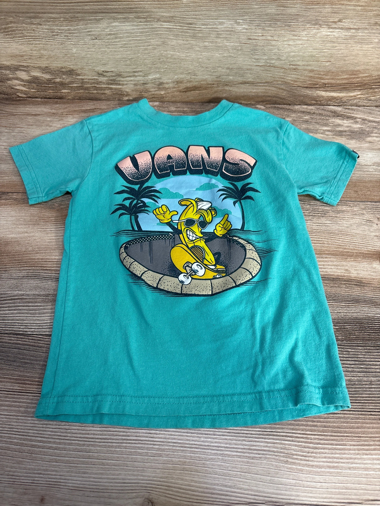 Vans Classic Fit Logo Shirt Green sz 3T - Me n Mommy To Be