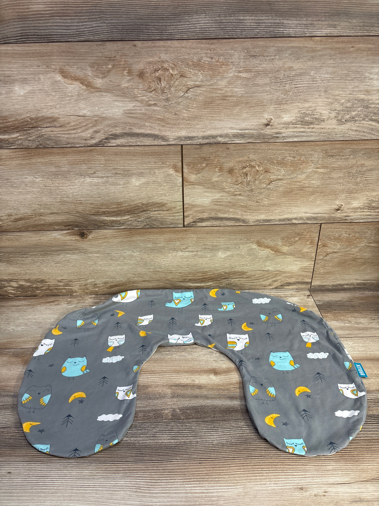 BROLEX Nursing Pillow Cover - Grey Owl Print