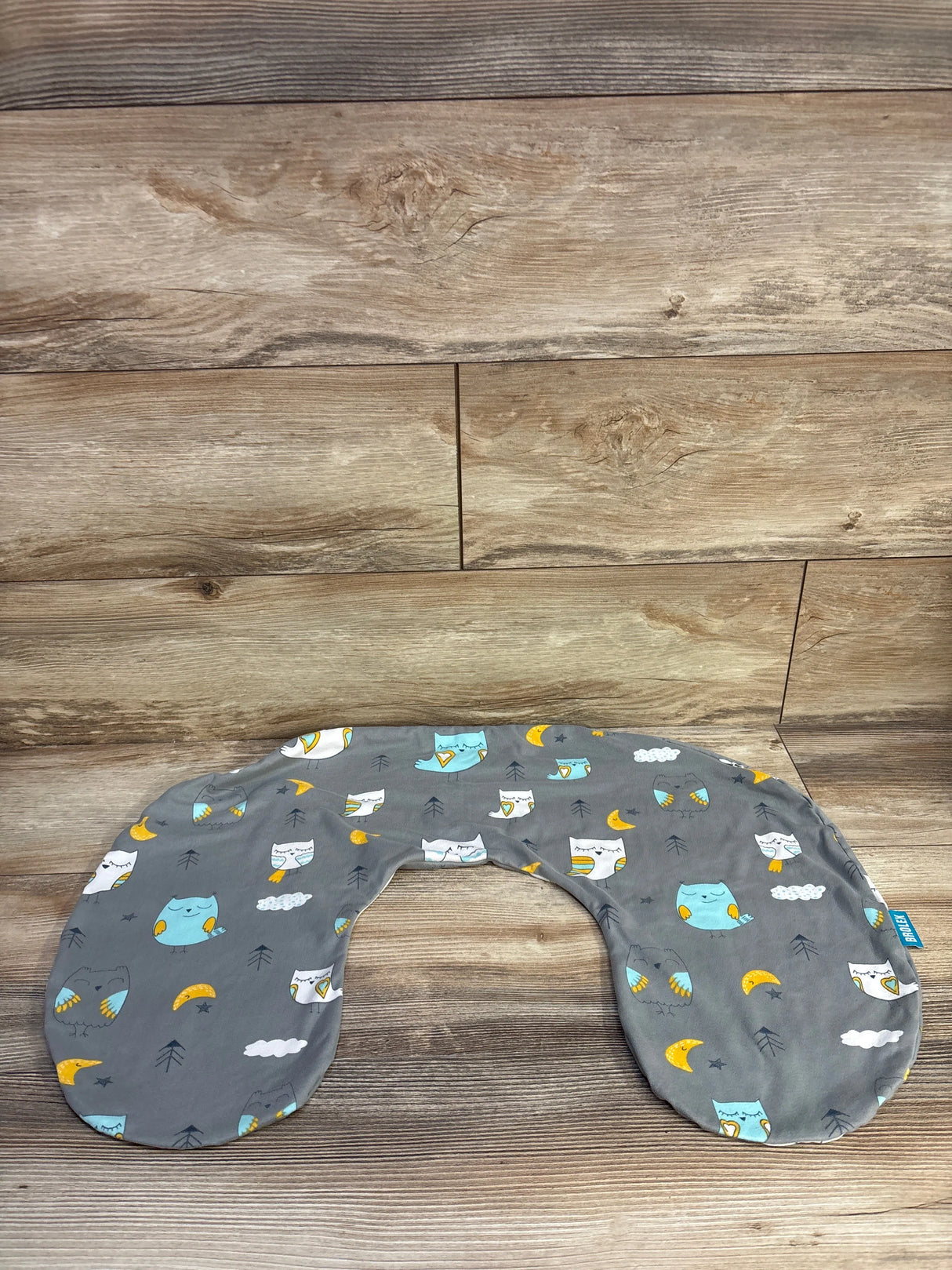 BROLEX Nursing Pillow Cover - Grey Owl Print