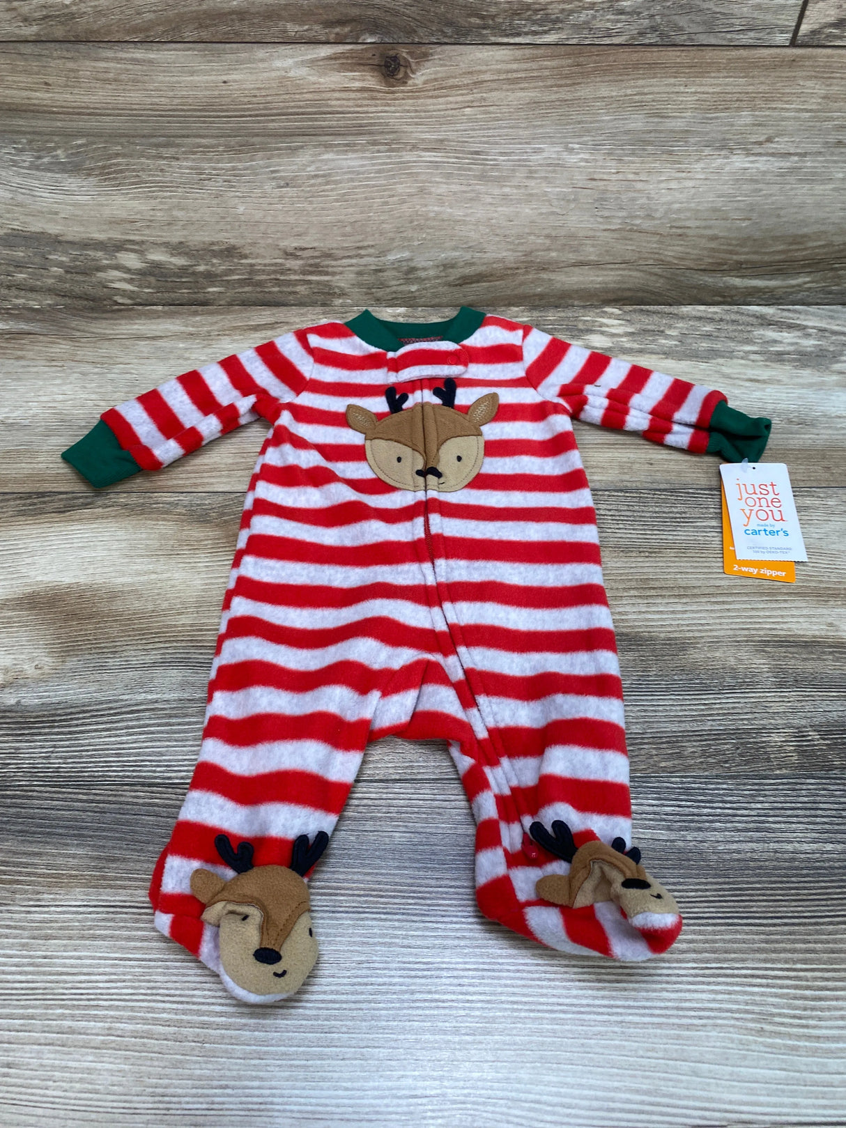 NEW Just One You Striped Blanket Sleeper Red sz Newborn - Me n Mommy To Be