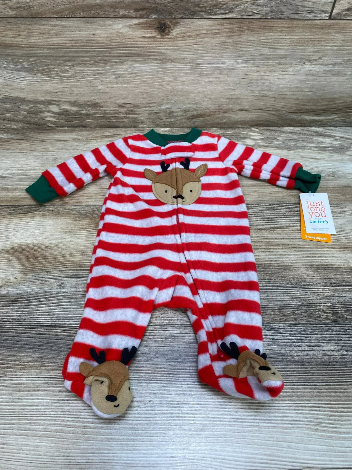 NEW Just One You Striped Blanket Sleeper Red sz Newborn - Me n Mommy To Be