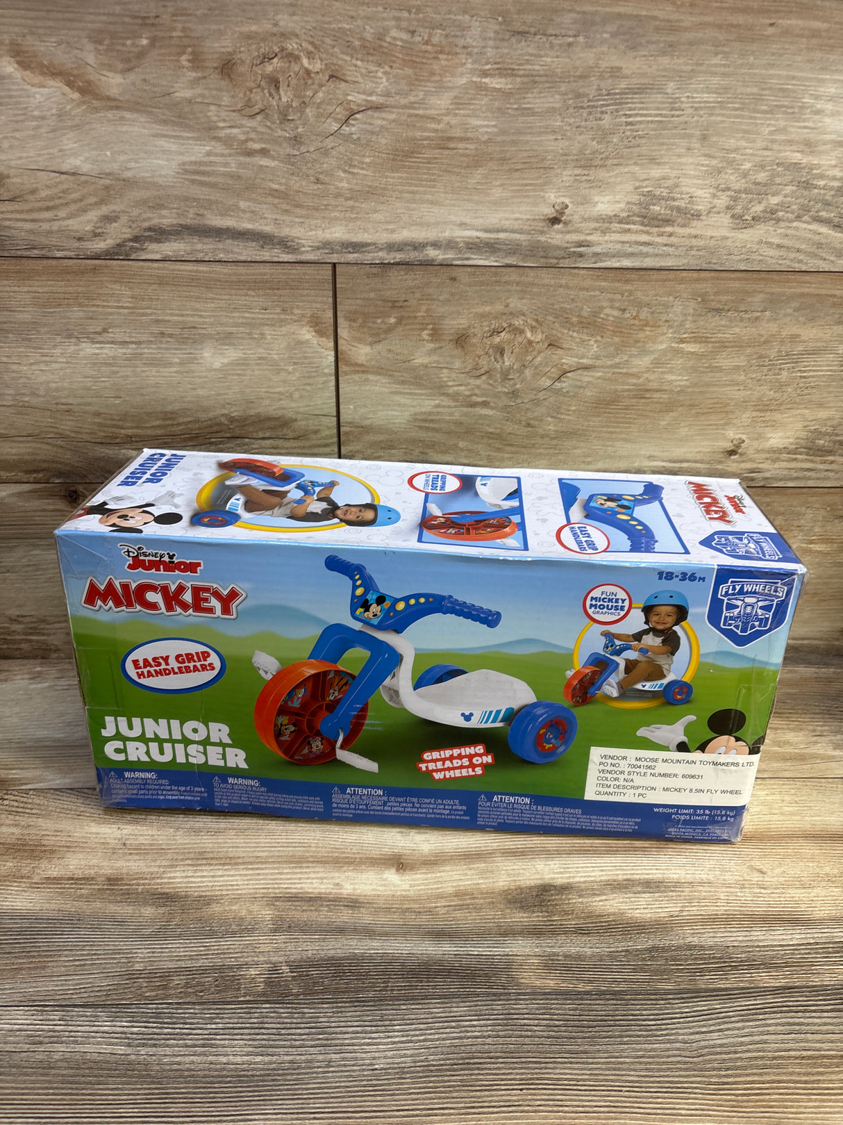 NEW Fly Wheels Junior Cruiser Tricycle 8.5'' Mickey Mouse Ride On