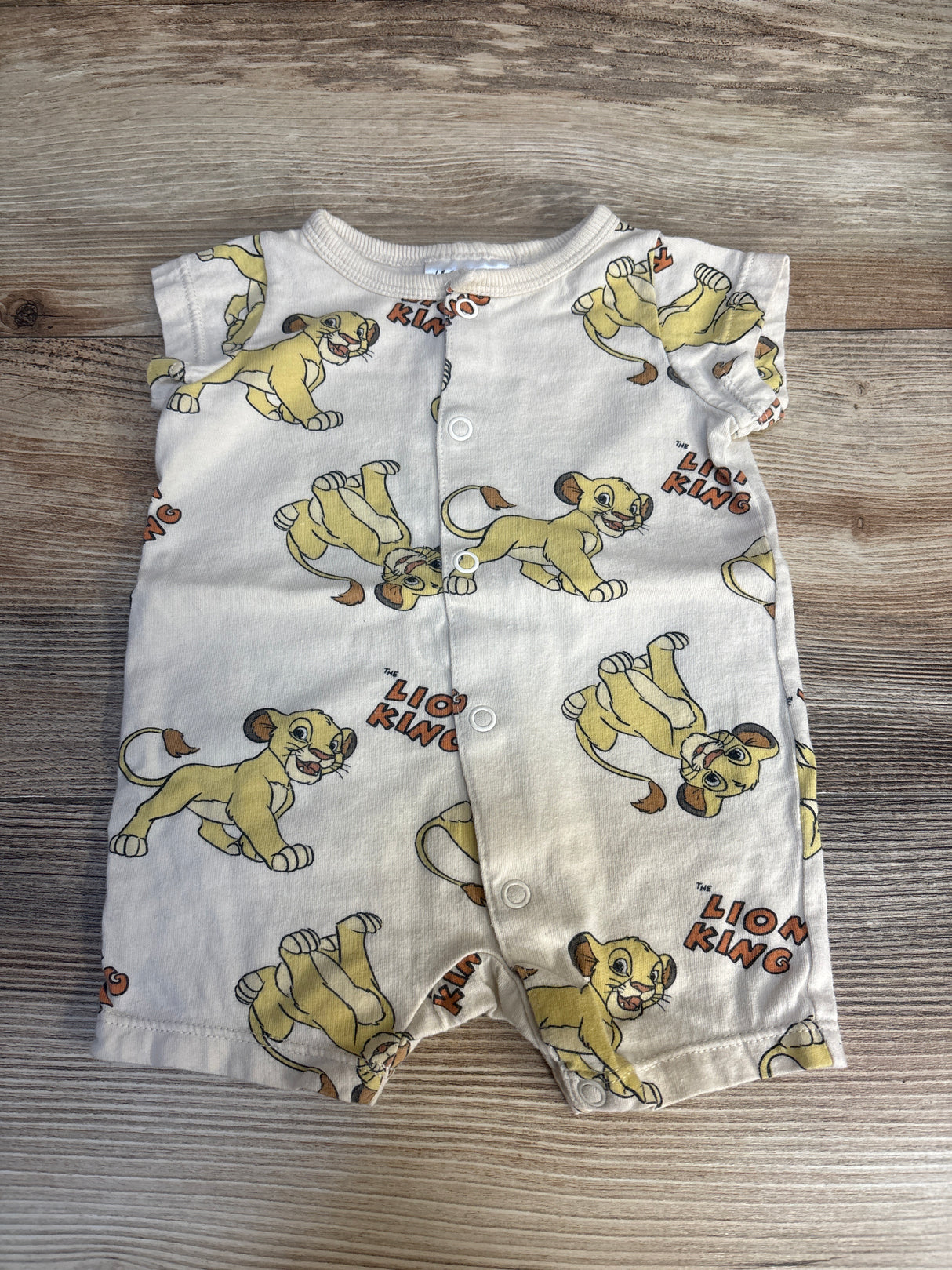 H&M Disney The Lion King Romper Beige sz Newborn