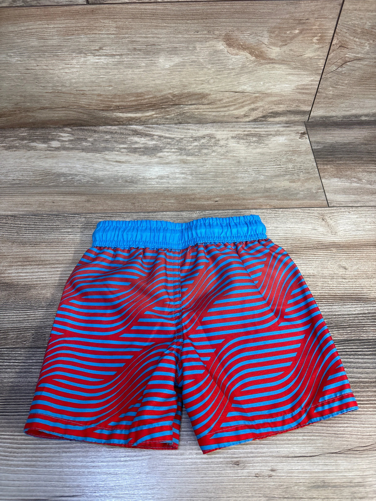 Marvel Striped Spiderman Swim Trunks Blue sz 2T