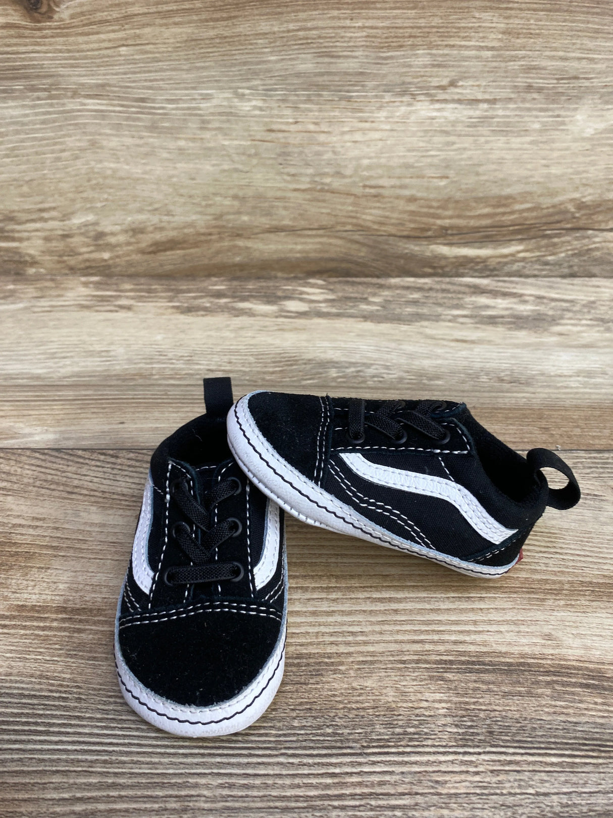 Vans Old Skool 'Black White' Crib Shoes sz 3C