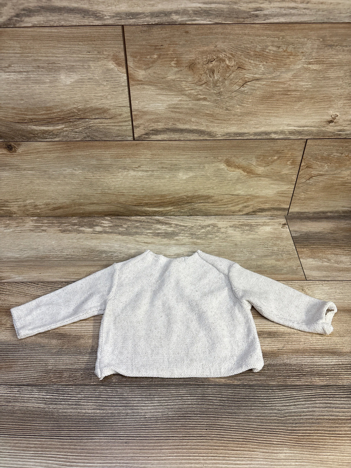 Zara Knit Henley Shirt Ivory sz 3-6m