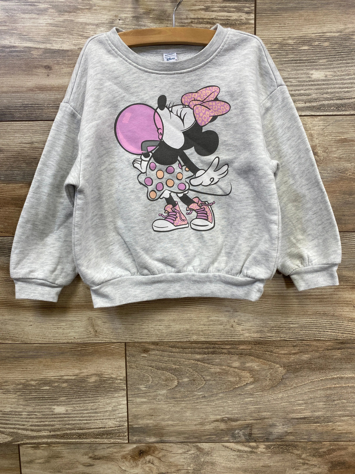 Old Navy x Disney Minnie Mouse Sweatshirt Grey sz 5T