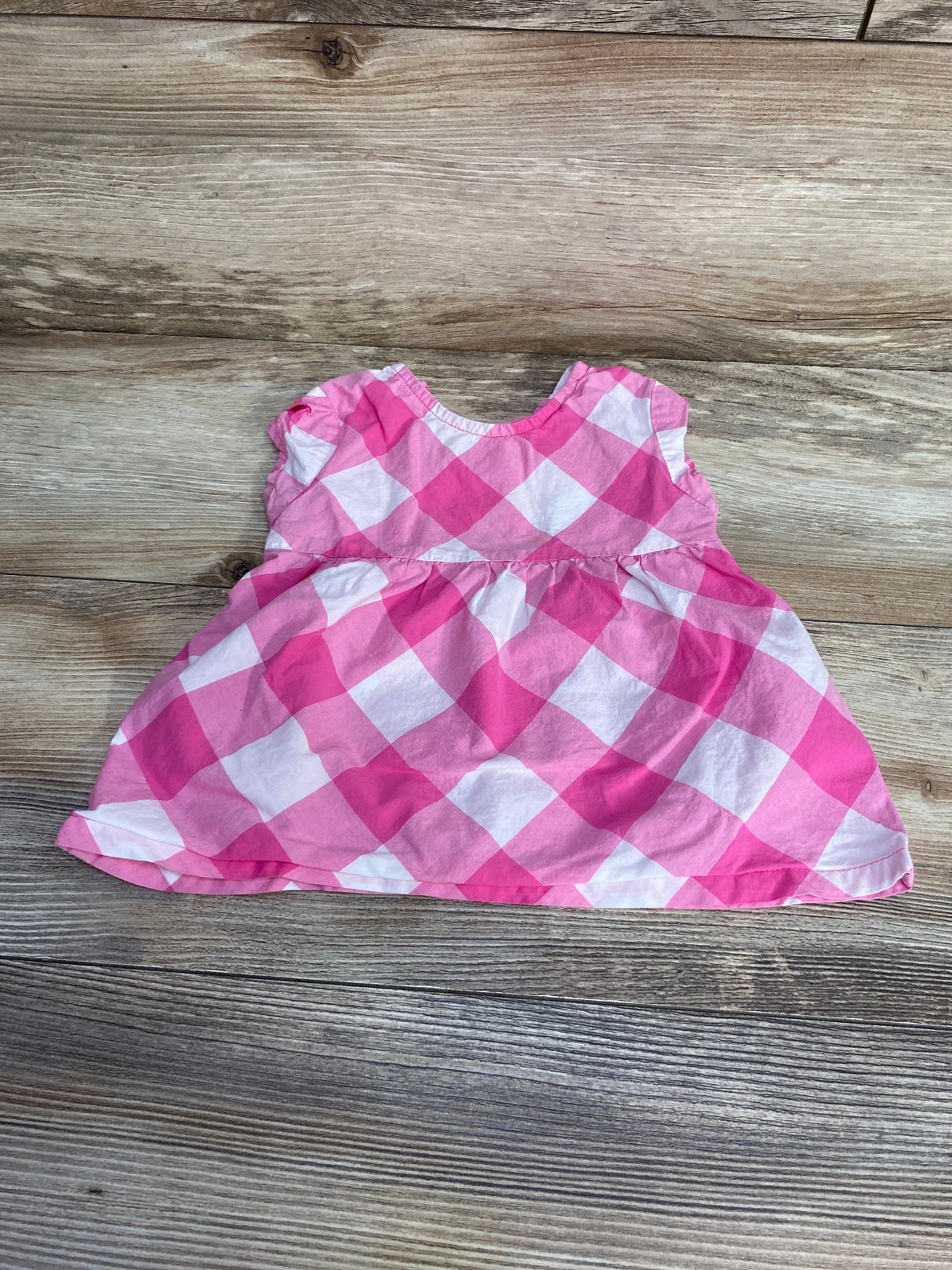 Gingham Top Pink sz 12m - Me n Mommy To Be