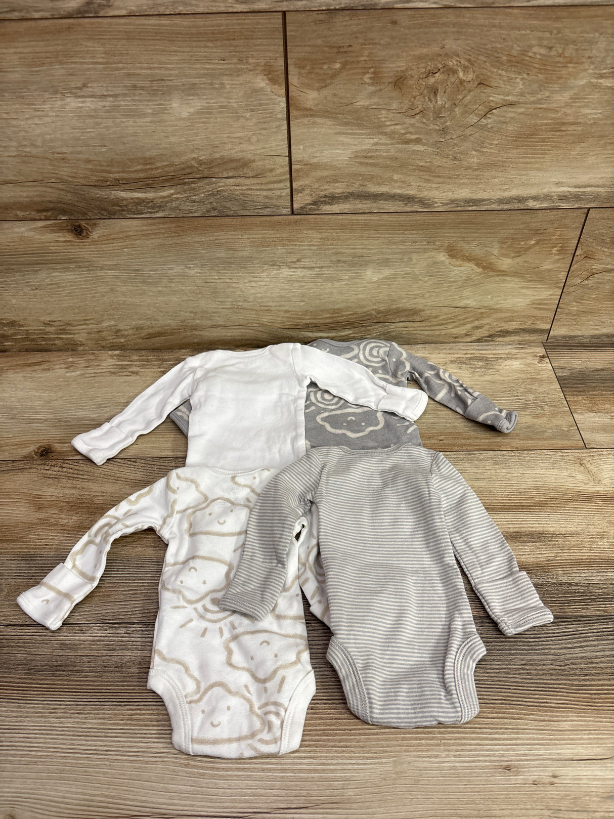 Carter's 4pk Bodysuits White sz Preemie