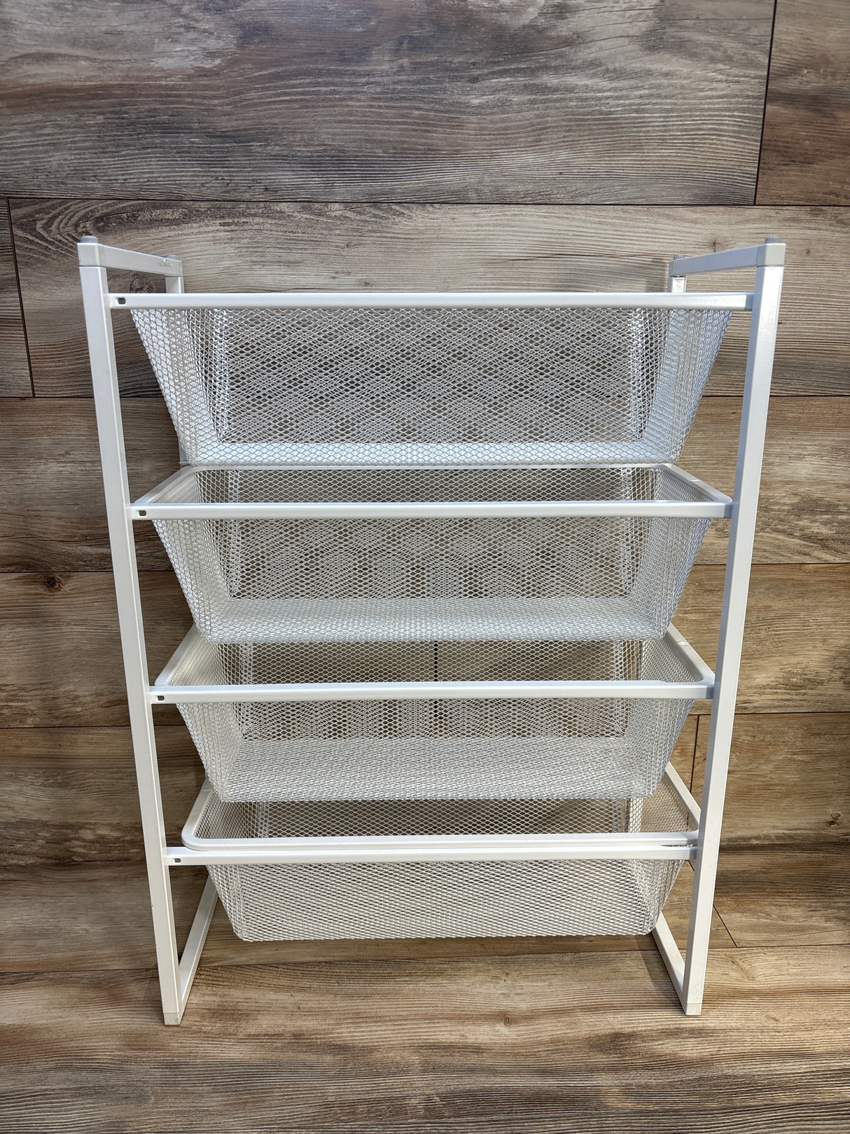 IKEA JONAXEL Metal Storage Baskets, White 4-Teir