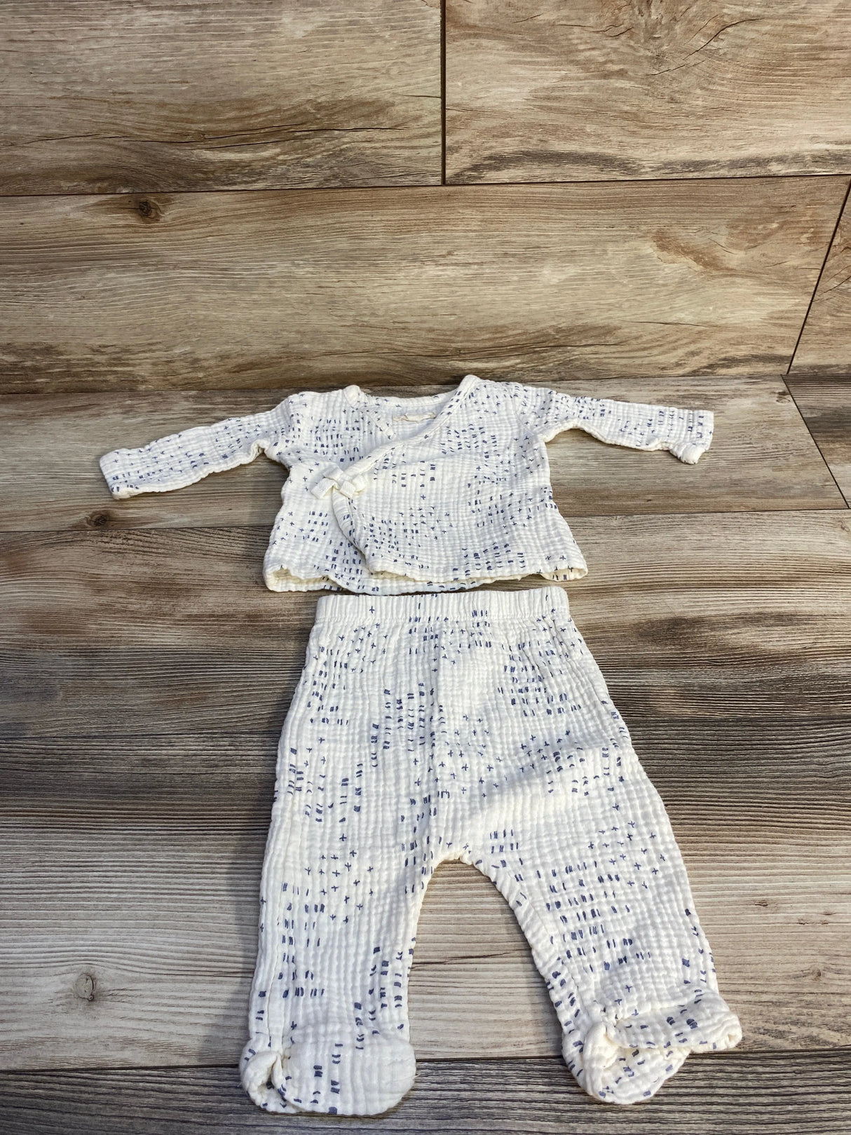 Grayson Collective 2pc Kimono Shirt & Pants Set sz 0-3m