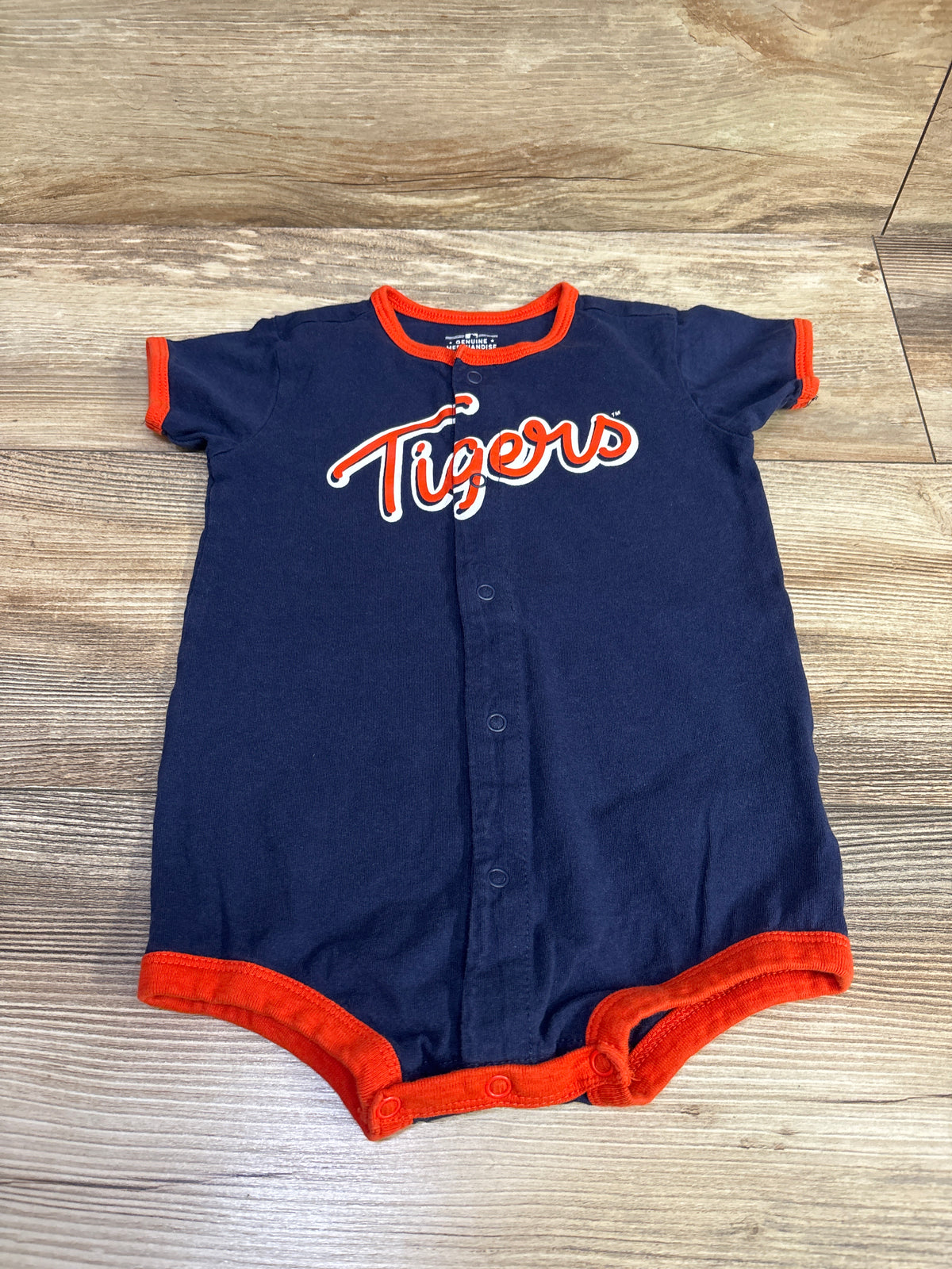 Genuine Merchandise MLB Detroit Tigers Power Hitter Romper Navy sz 24m