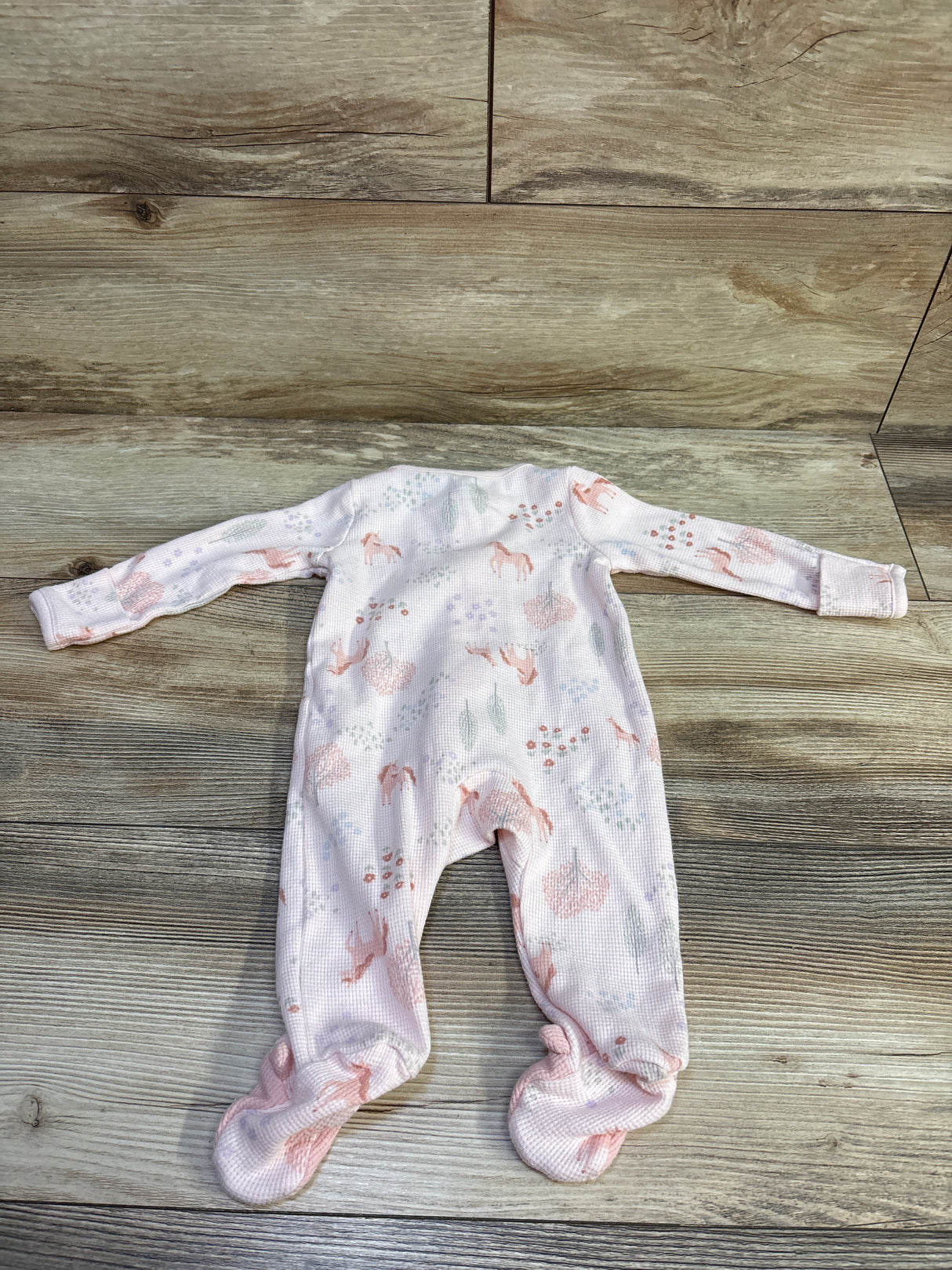 Just One You Waffle Knit Sleeper Pink sz 3m