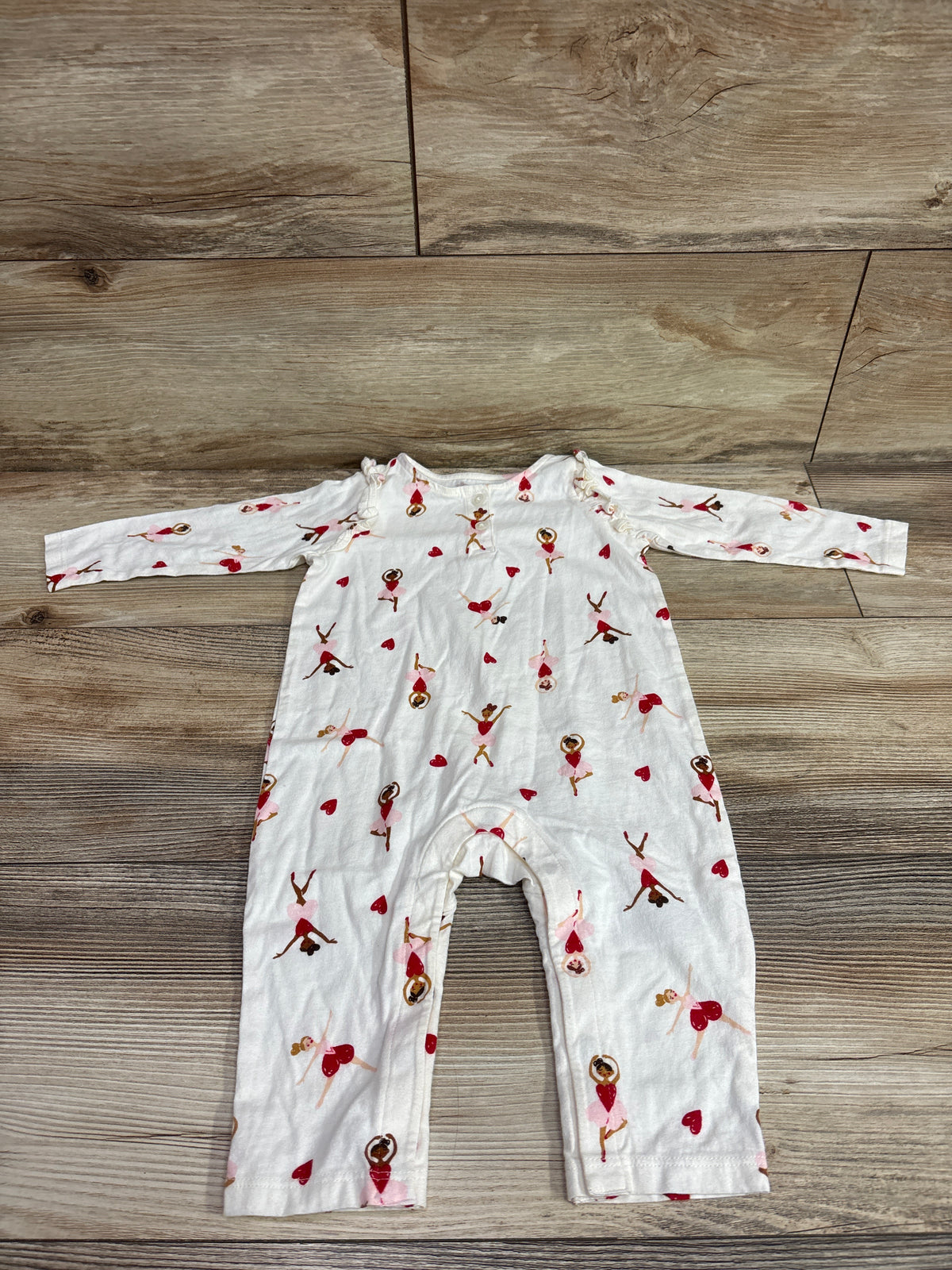 Old Navy Ballerina Henley Coverall Ivory sz 6-12m