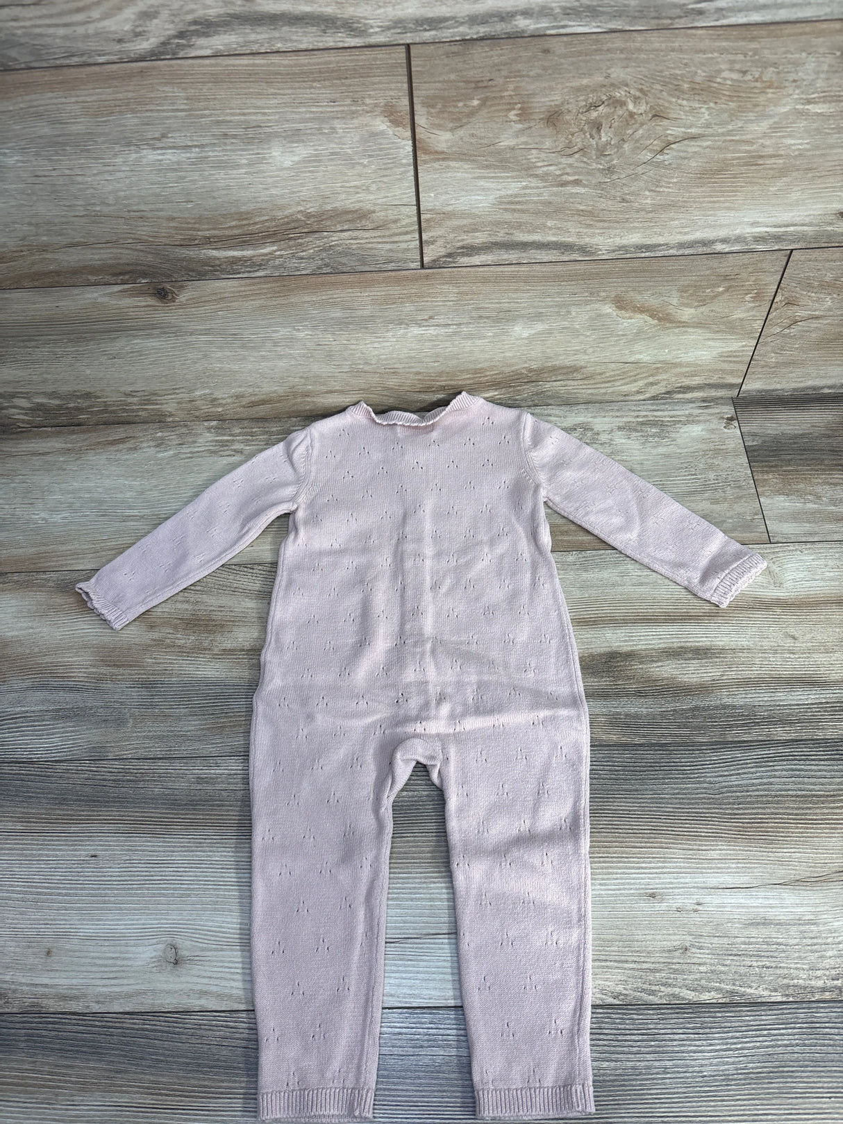 Little Planet Knitted Button Up Coverall Pink sz 18m