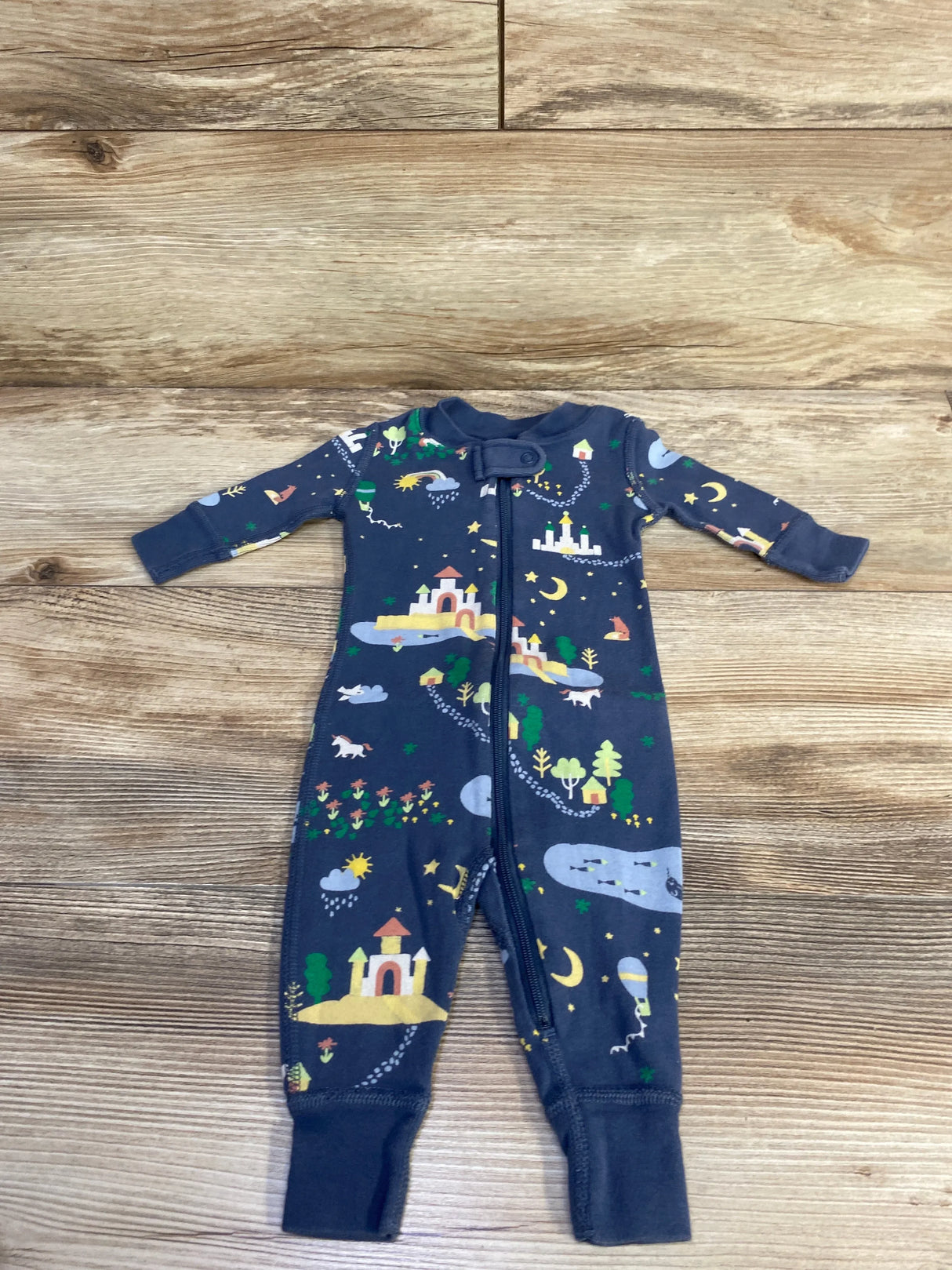 Hanna Andersson Sleeper Blue sz 0-3m