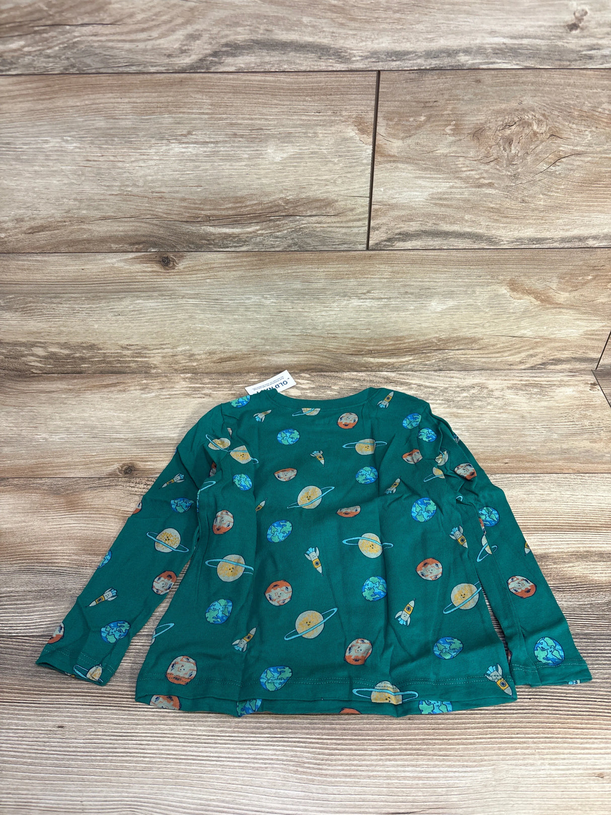NEW Old Navy Planet Print Shirt Green sz 4T