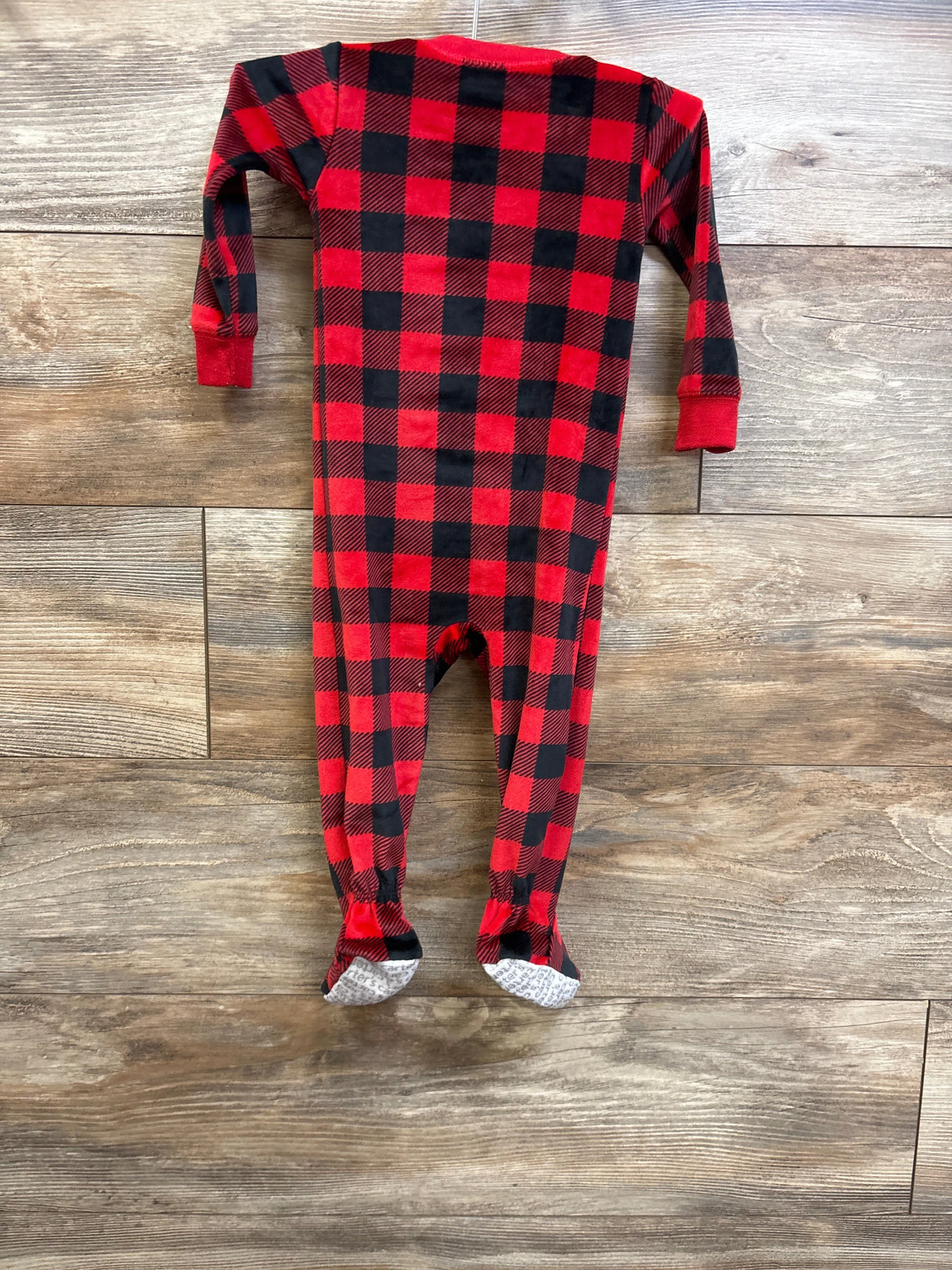 Just One You Buffalo Plaid Blanket Sleeper Red sz 12m