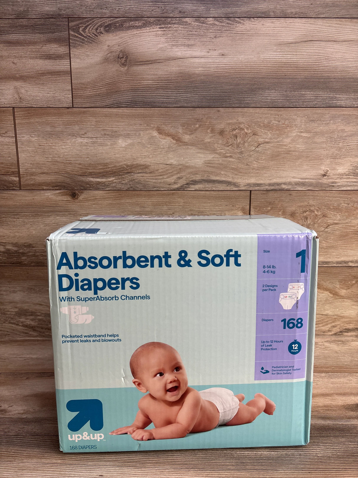 NEW Up&Up Absorbent & Soft Diapers 168ct. Size 1