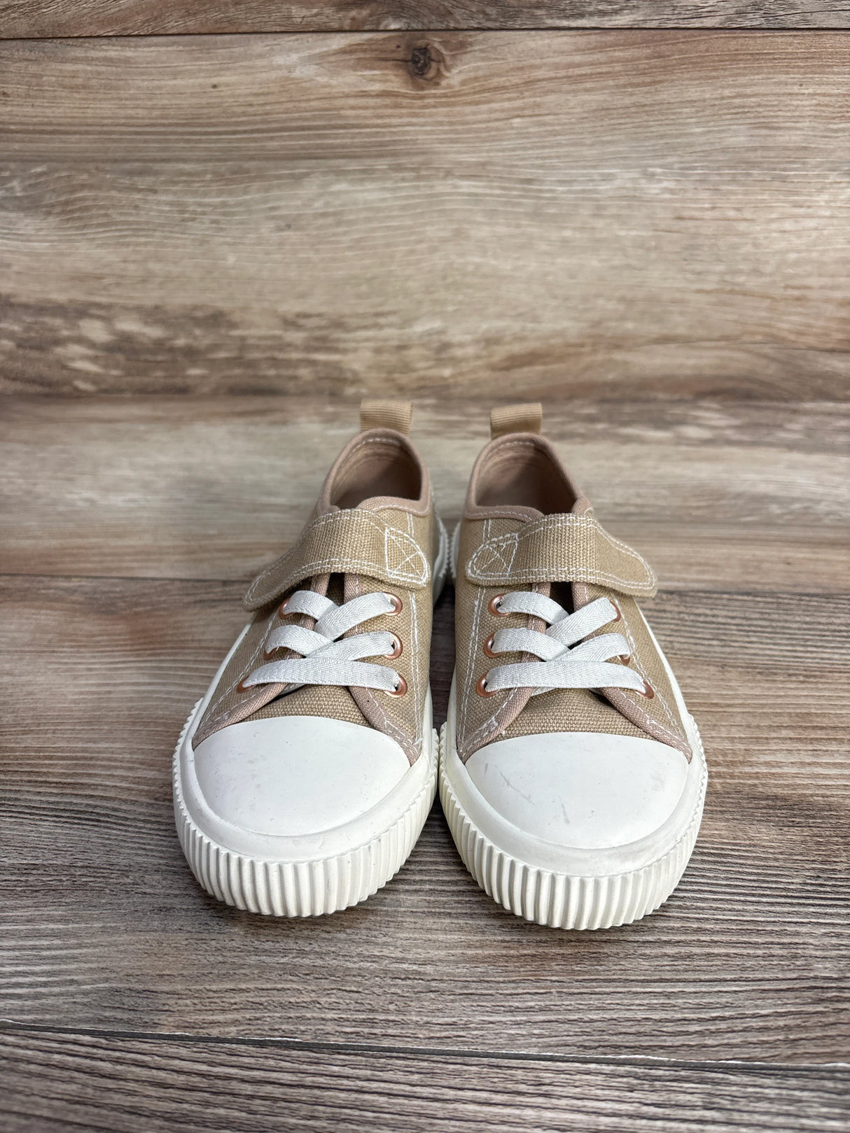H&M Cotton Canvas Sneakers Beige sz 11c