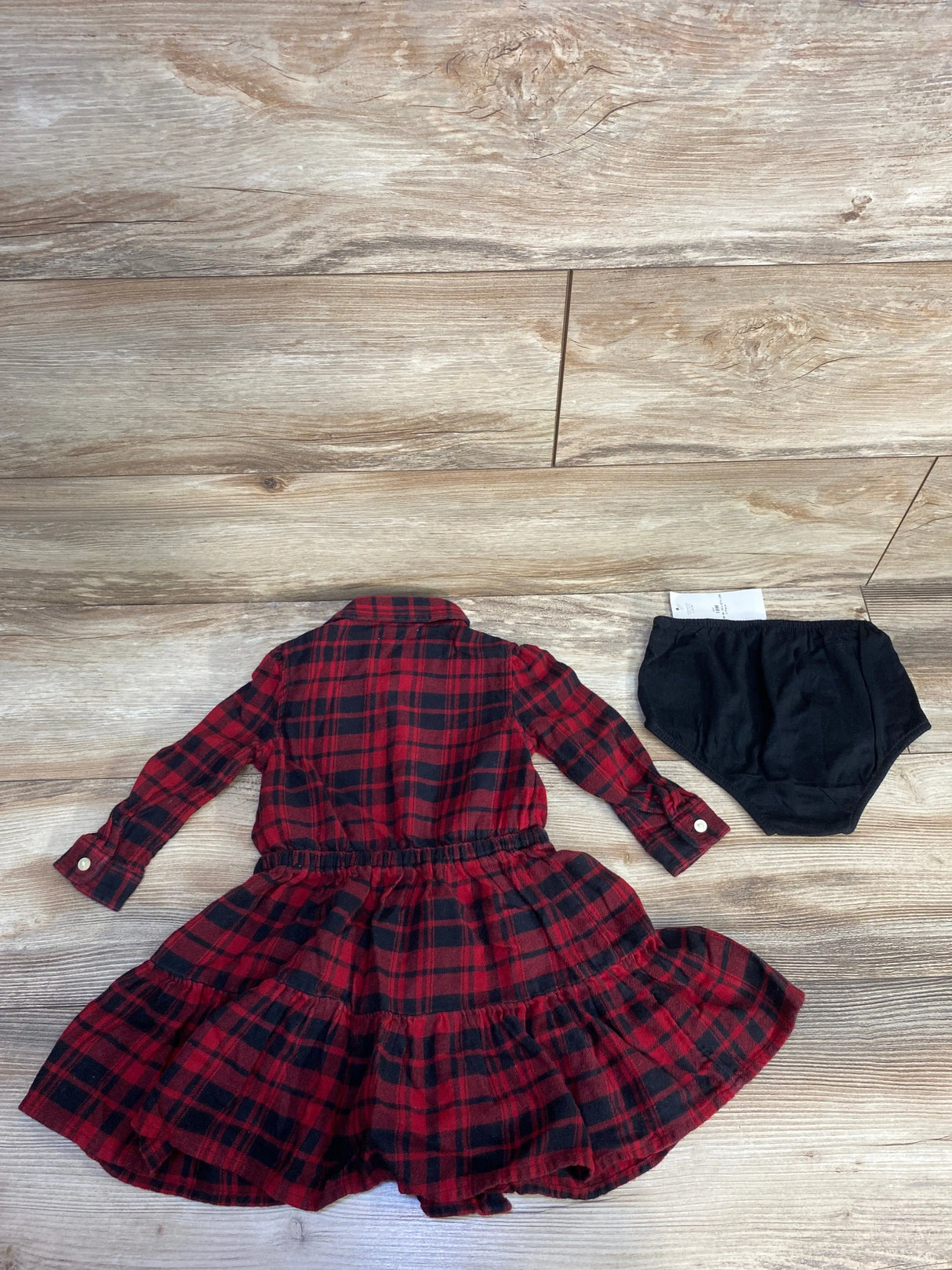 Ralph Lauren Plaid Fleece Dress Red sz 18m