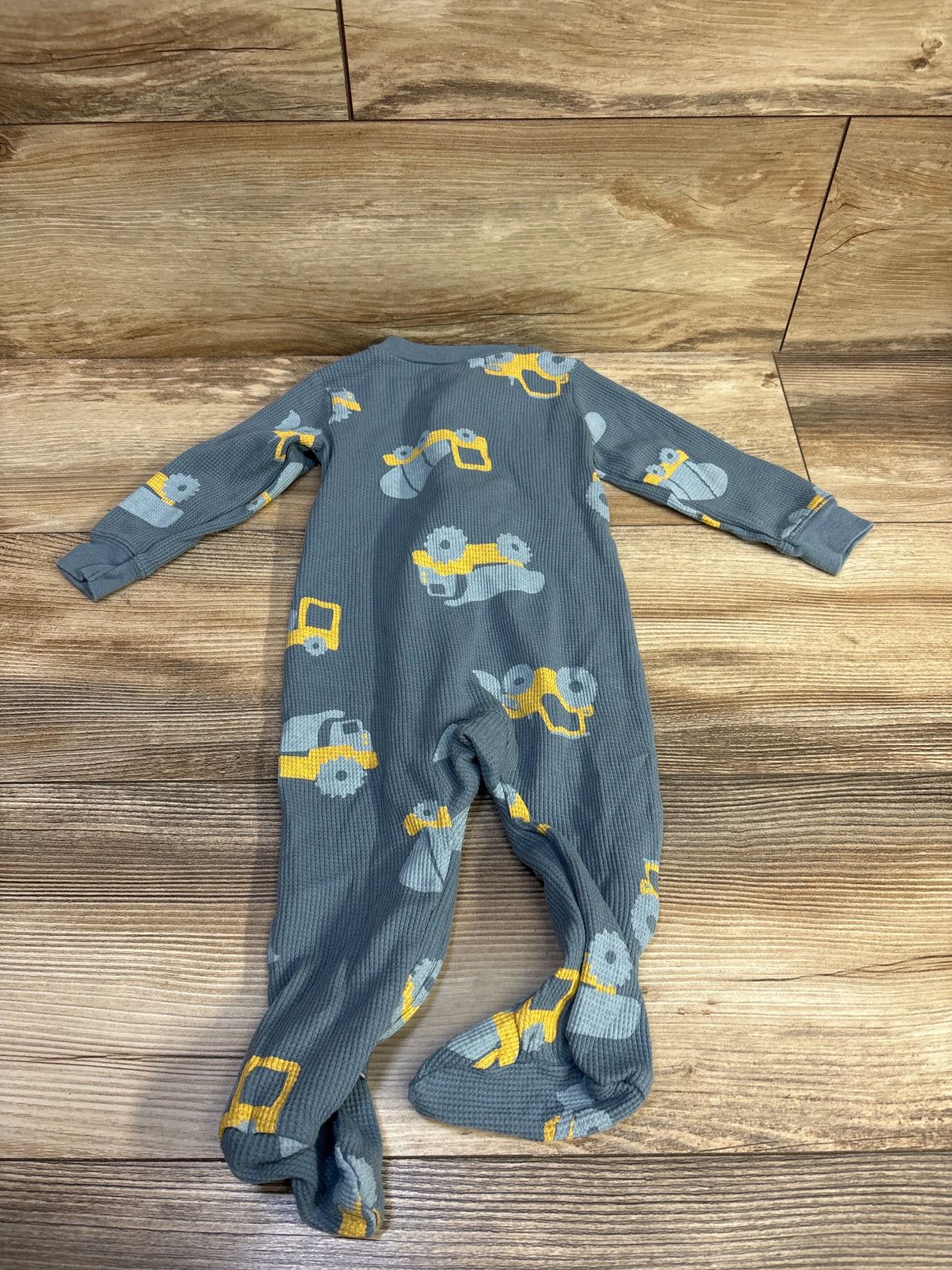 Carter's Waffle Knit Sleeper Blue sz 9m