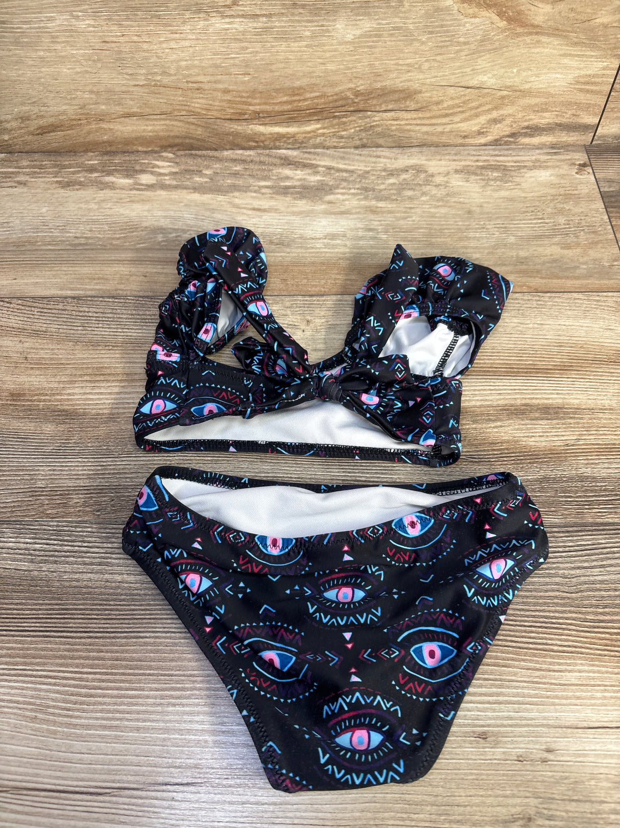 View 2pc Evil Eye Swimsuit Black sz 2T