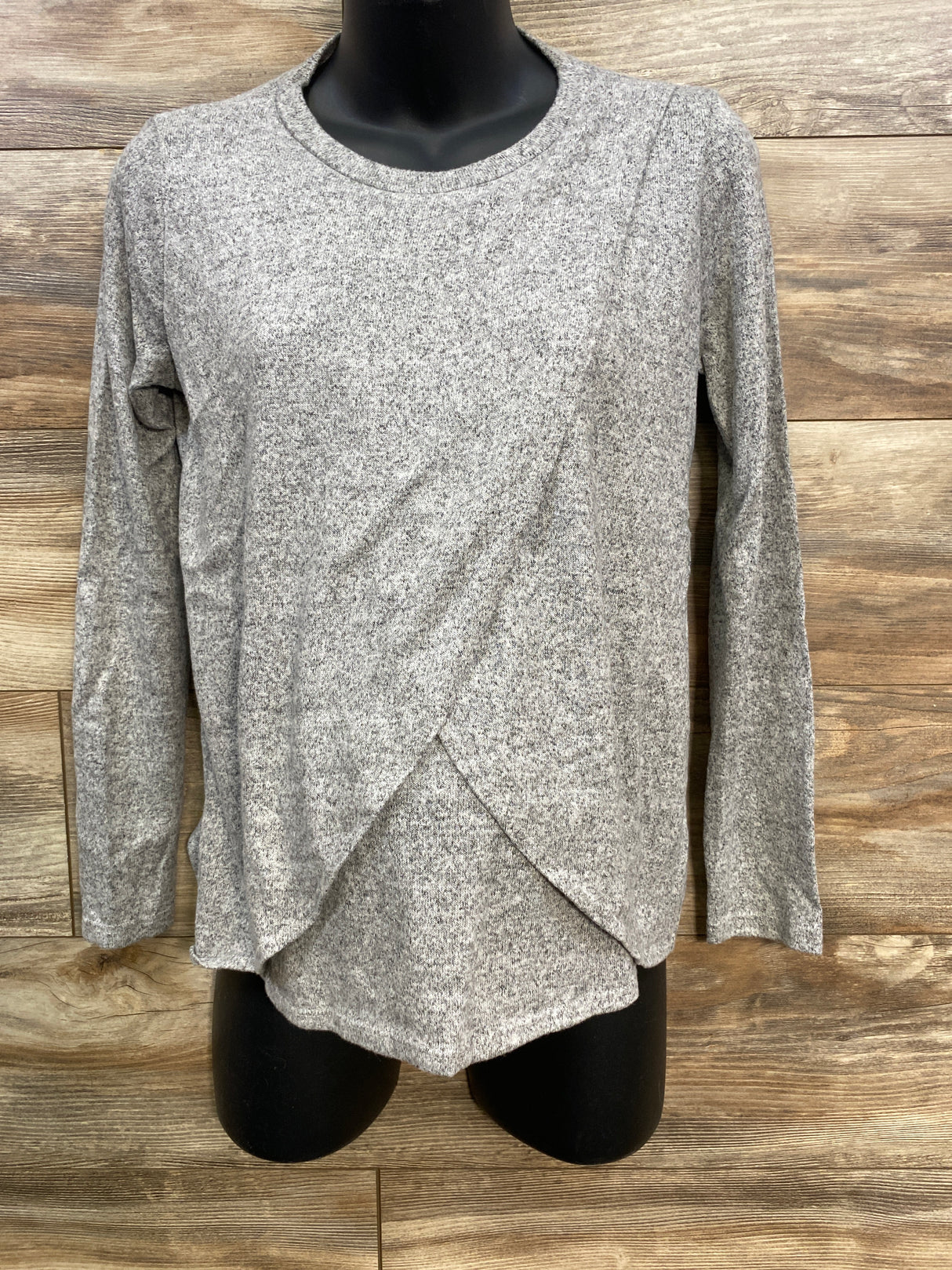 Pinkblush Maternity Long Sleeve Nursing Shirt Grey sz Small