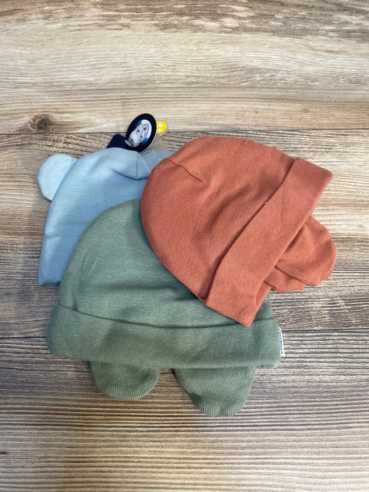 NEW Gerber 6pc Hat & Mittens Set sz 0-6m