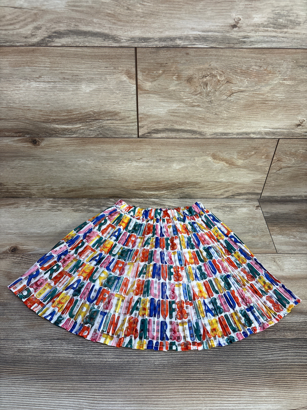 Faux Tina Mur Pleated Skirt White sz 5/6T