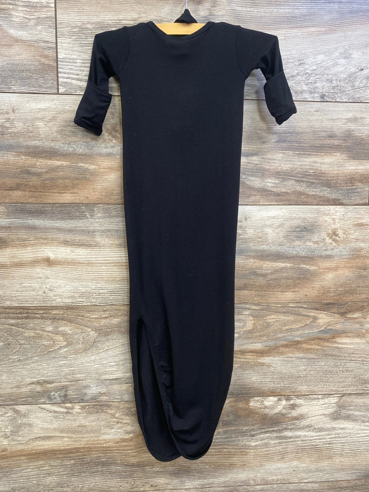 Lou Lou 2pc Knotted Gown & Headband Black sz Newborn - Me n Mommy To Be