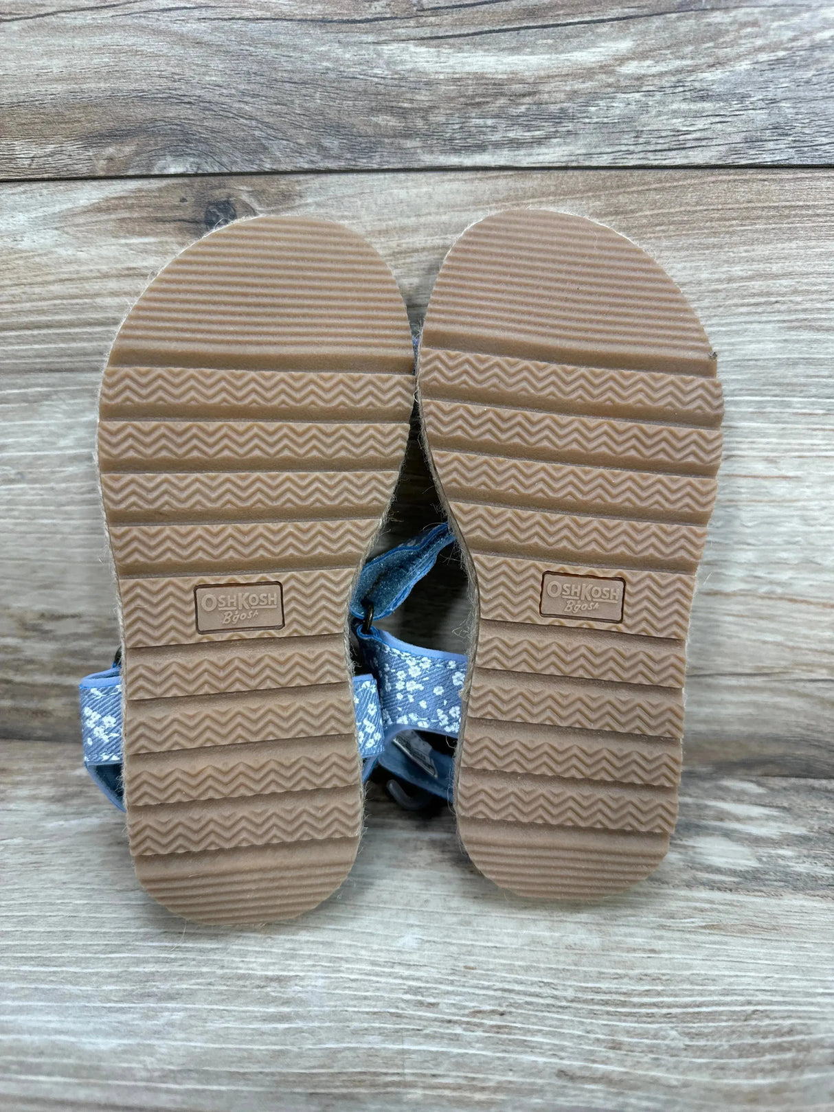 NWOT OshKosh Chambray Floral Espadrille Sandals Blue sz 10c - Me n Mommy To Be
