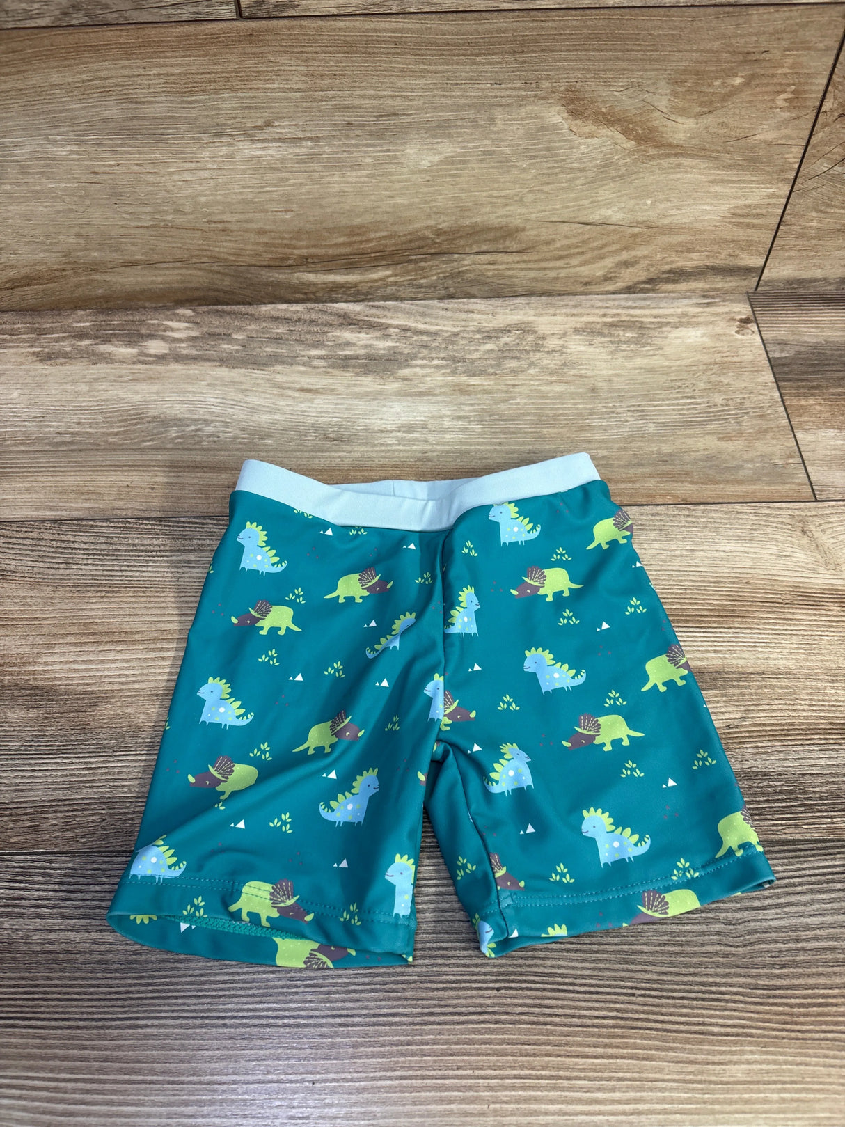 Dinosaur Swim Shorts Teal sz 6-12m