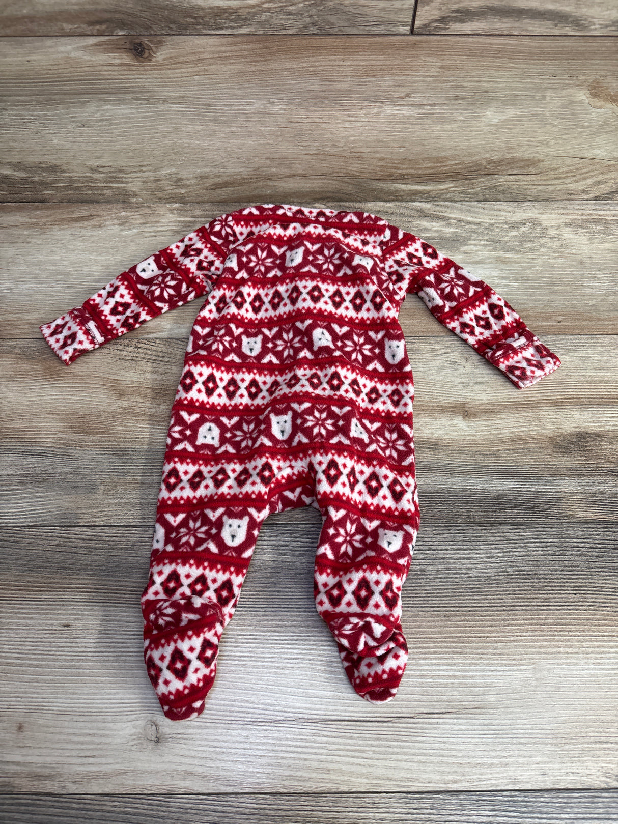 Old Navy Fair Isle Blanket Sleeper Red sz 0-3m
